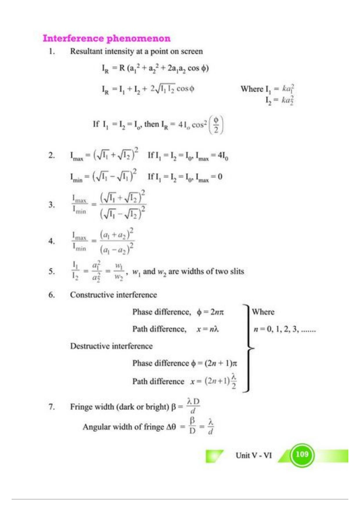 Class 12 Notes, Question & Practice Paper - Physics (Topic 5,6 :  Electromagnetic Waves and Optics) - Page 12