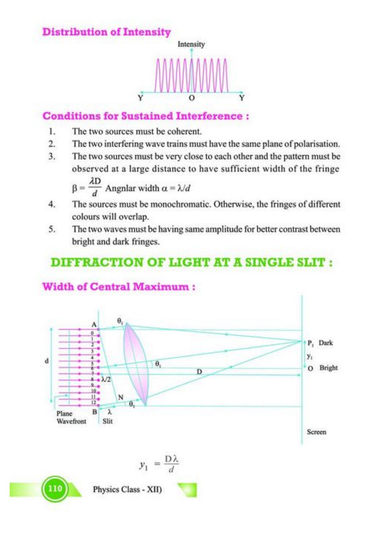 Class 12 Notes, Question & Practice Paper - Physics (Topic 5,6 :  Electromagnetic Waves and Optics) - Page 13