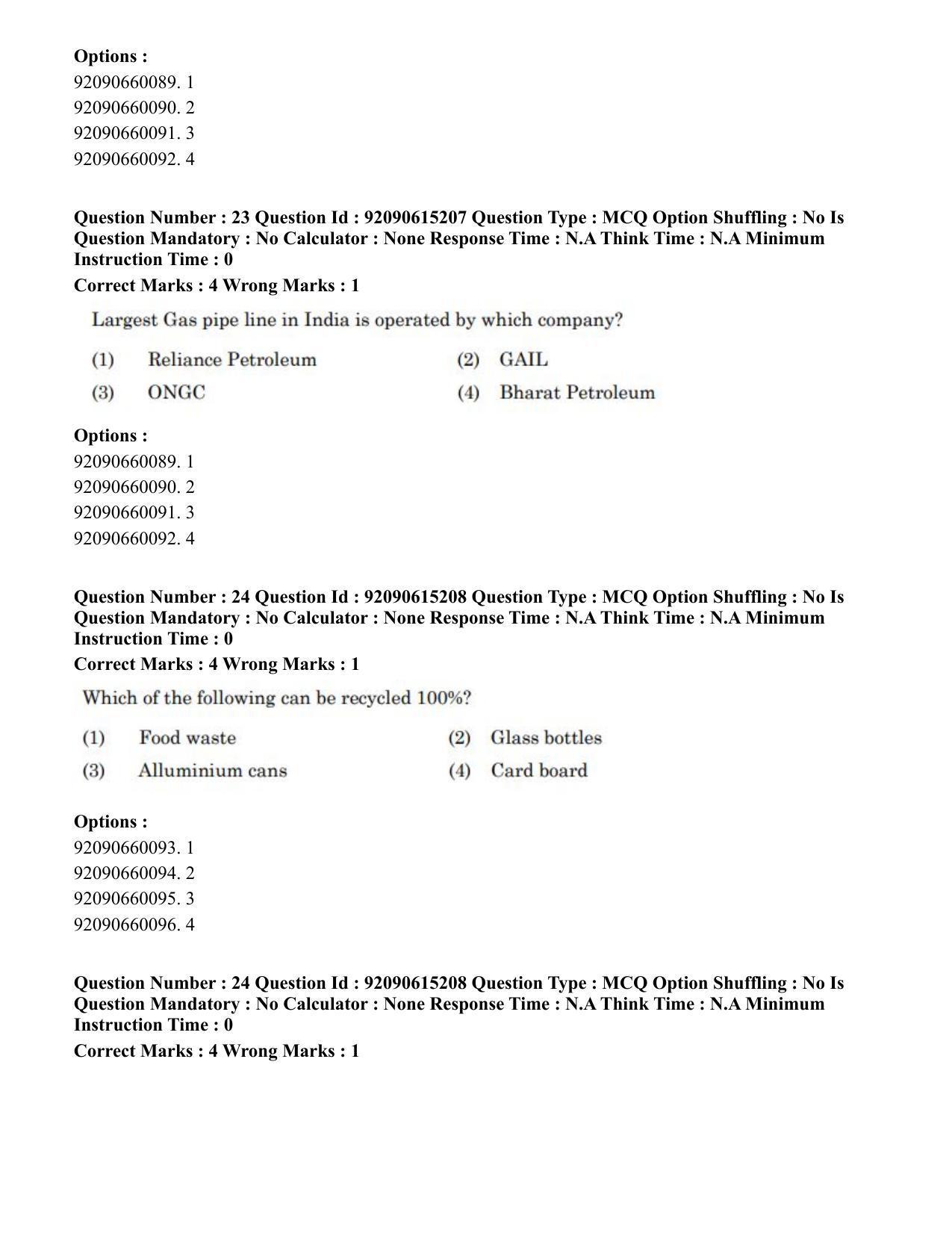 CUET PG 2023: HUQP13 – Museology(Eng)-Shift 3 (12-06-2023) Question Paper - Page 24