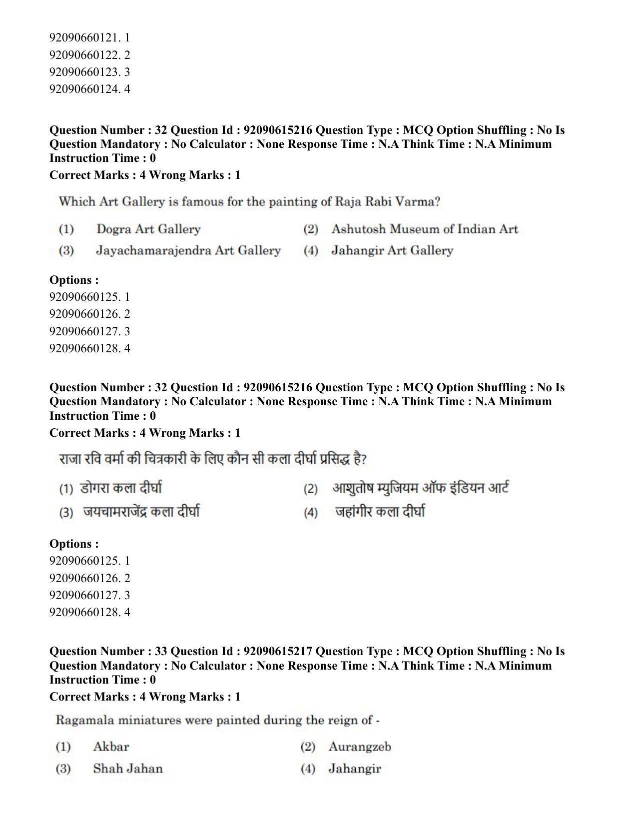 CUET PG 2023: HUQP13 – Museology(Eng)-Shift 3 (12-06-2023) Question Paper - Page 31