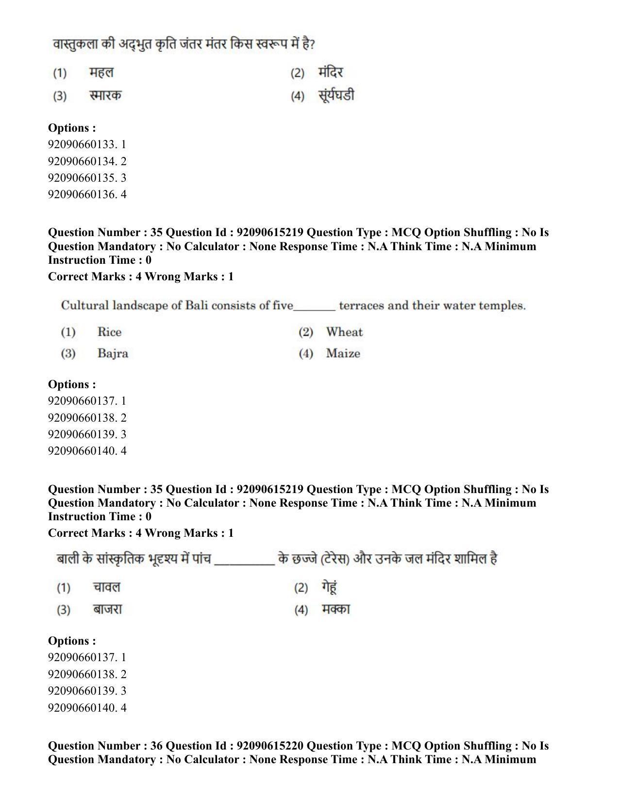 CUET PG 2023: HUQP13 – Museology(Eng)-Shift 3 (12-06-2023) Question Paper - Page 33