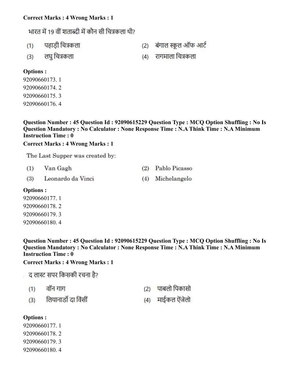 CUET PG 2023: HUQP13 – Museology(Eng)-Shift 3 (12-06-2023) Question Paper - Page 40