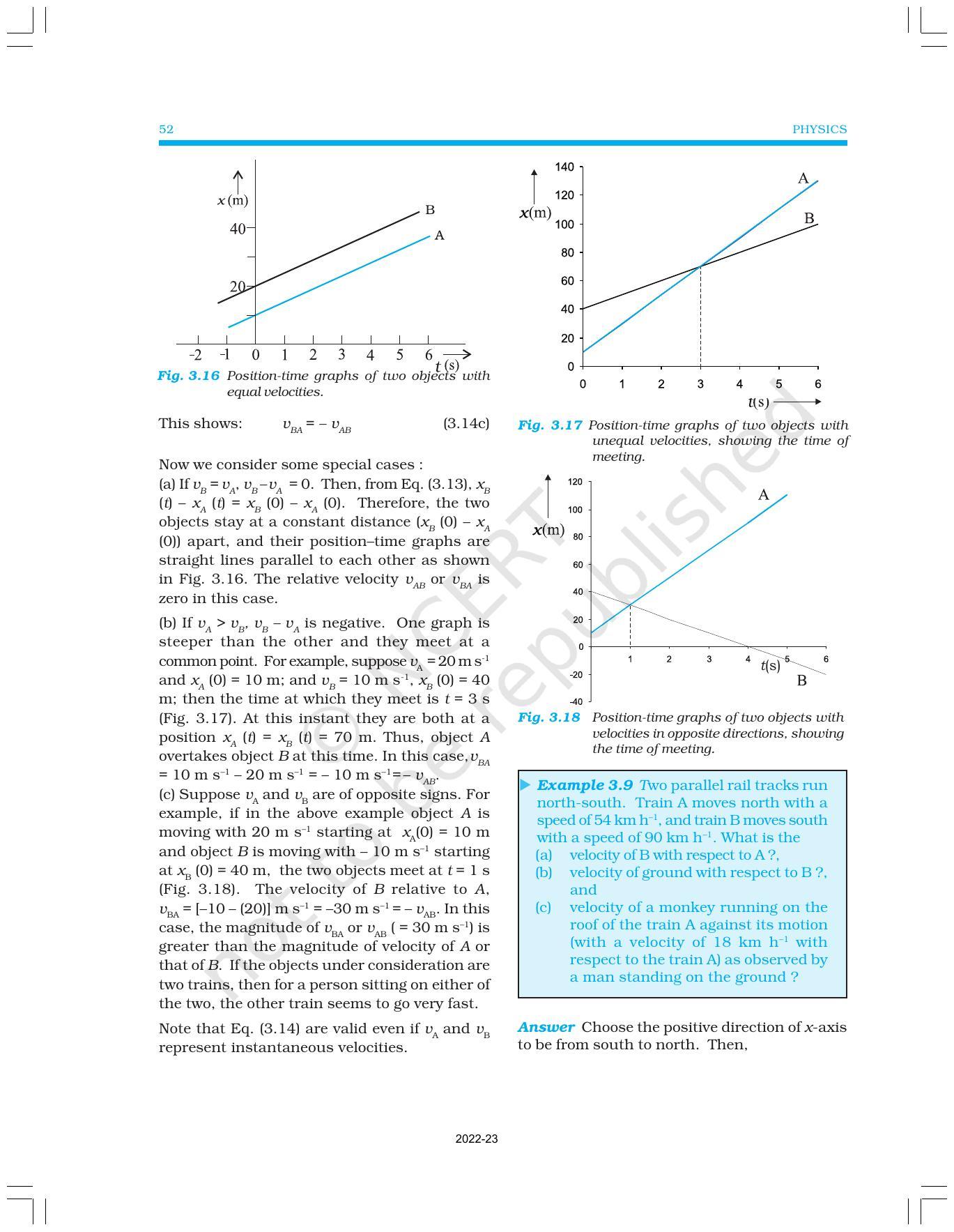 NCERT Book for Class 11 Physics Chapter 3 Motion in a Straight Line - Page 14