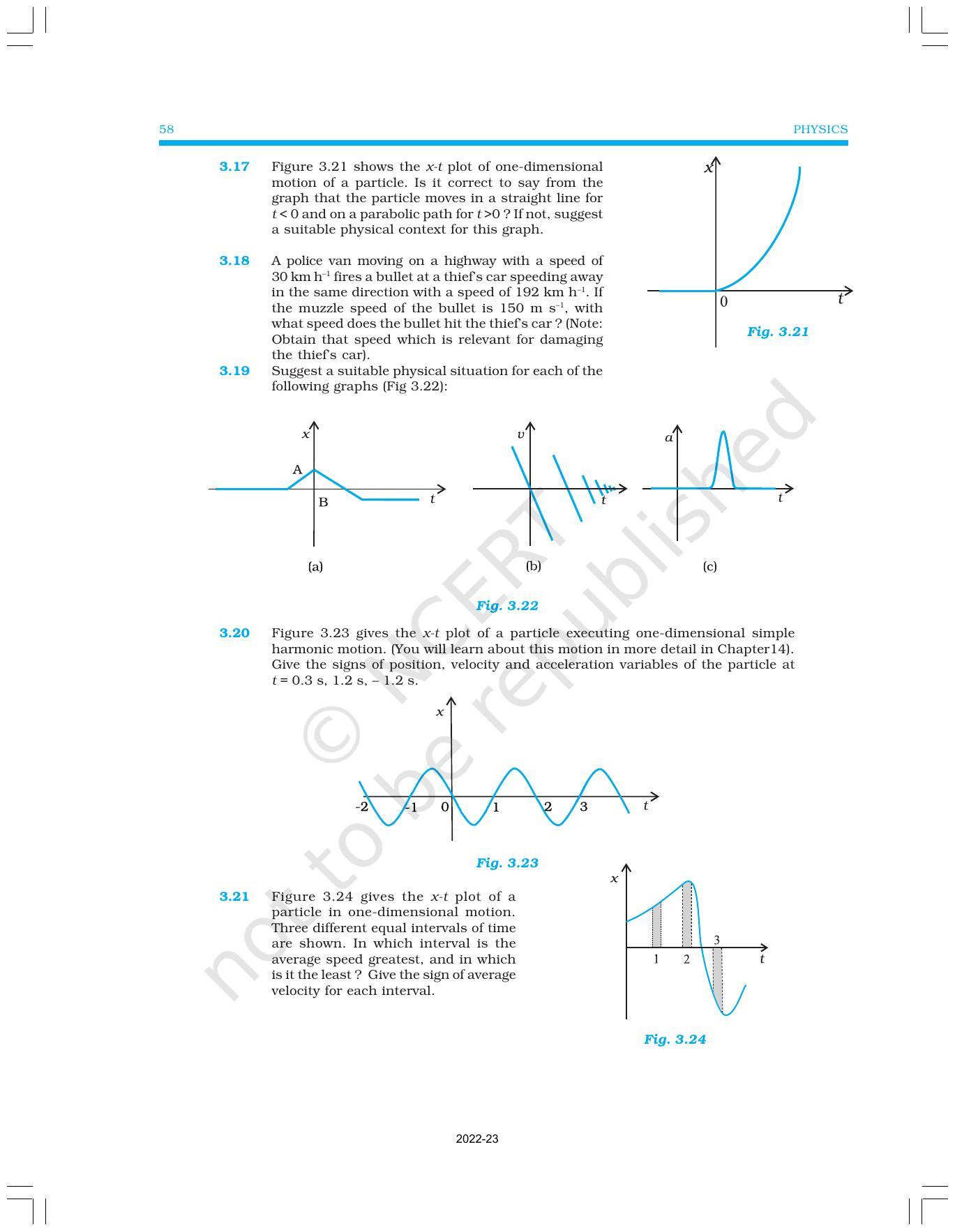 NCERT Book for Class 11 Physics Chapter 3 Motion in a Straight Line - Page 20