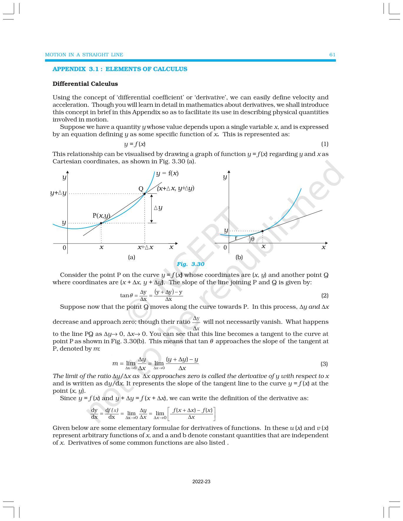 NCERT Book for Class 11 Physics Chapter 3 Motion in a Straight Line - Page 23