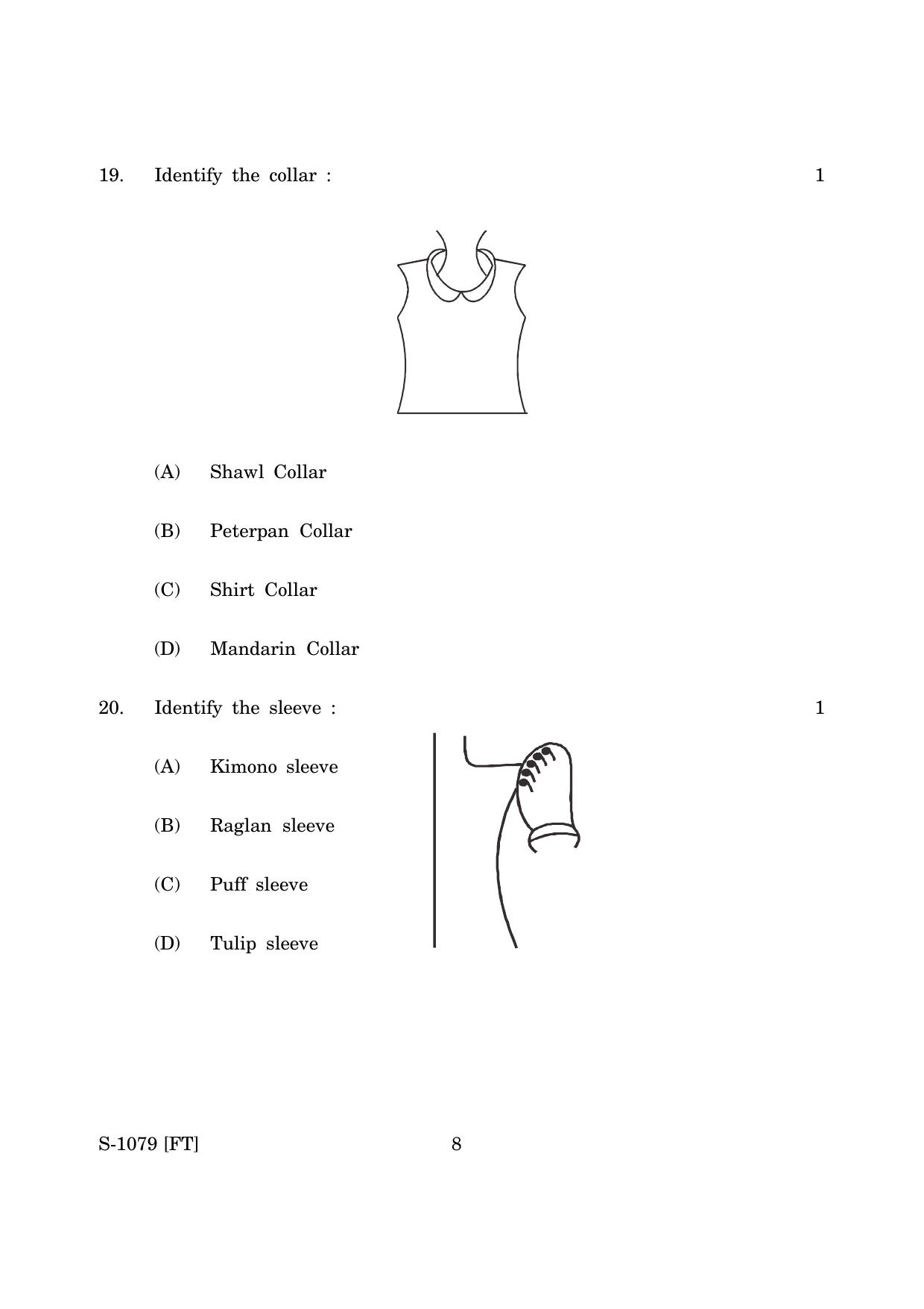 Goa Board Class 10 Apparel (November 2022) Question Paper - Page 8