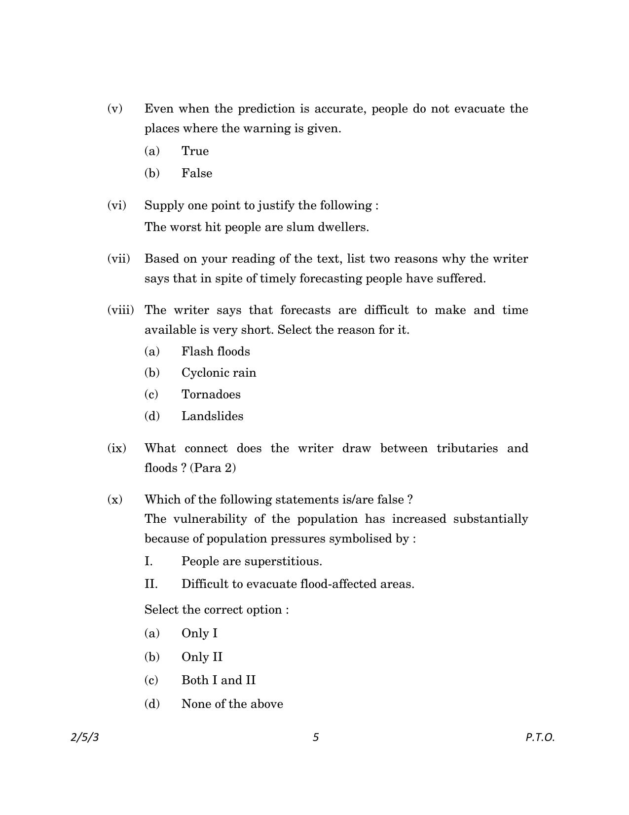CBSE Class 10 2-5-3_English Language And Literature 2023 Question Paper - Page 5