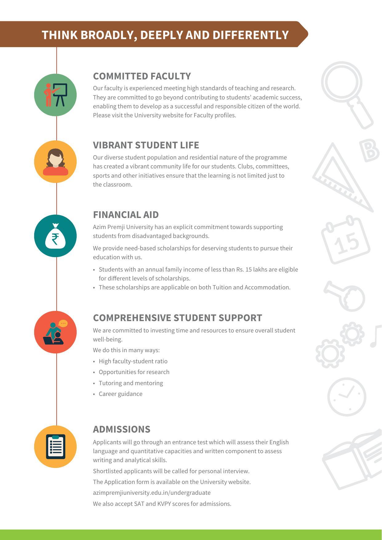 Azim Premji University, Bangalore UG Prospectus 2022 - Page 7
