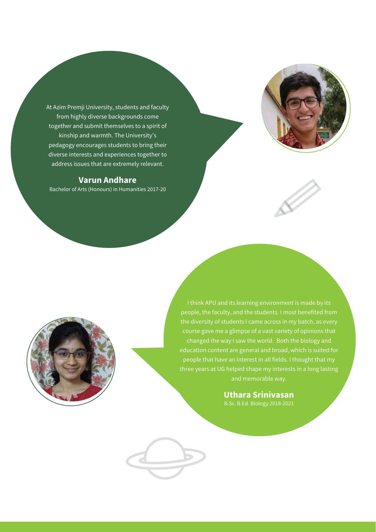 Azim Premji University, Bangalore UG Prospectus 2022 - Page 11