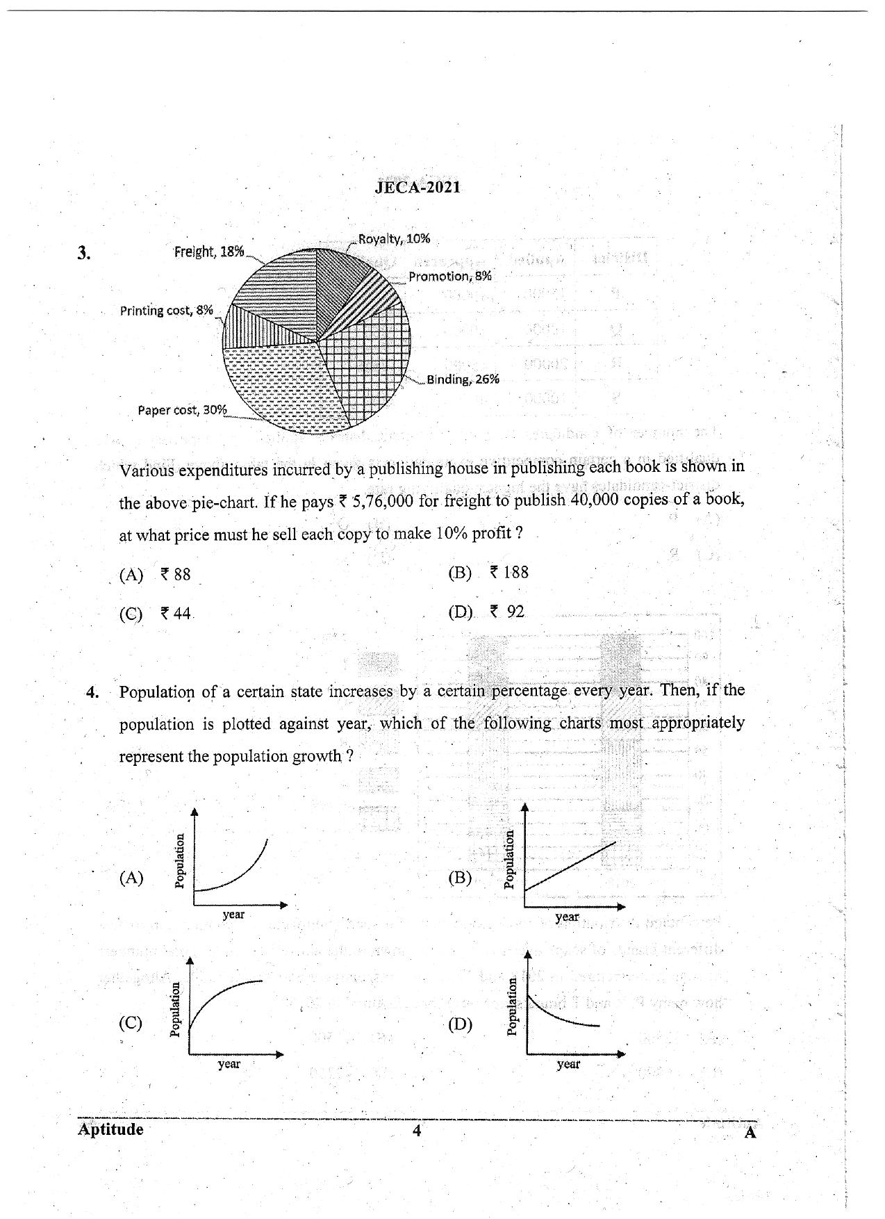 WB JECA 2021 Aptitude Question Paper - Page 4