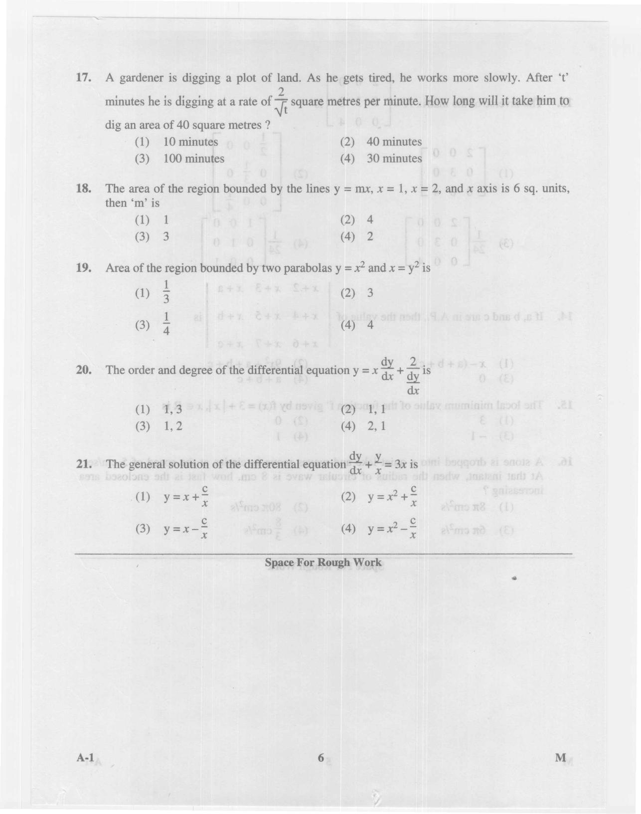 KCET Mathematics 2014 Question Papers - Page 6