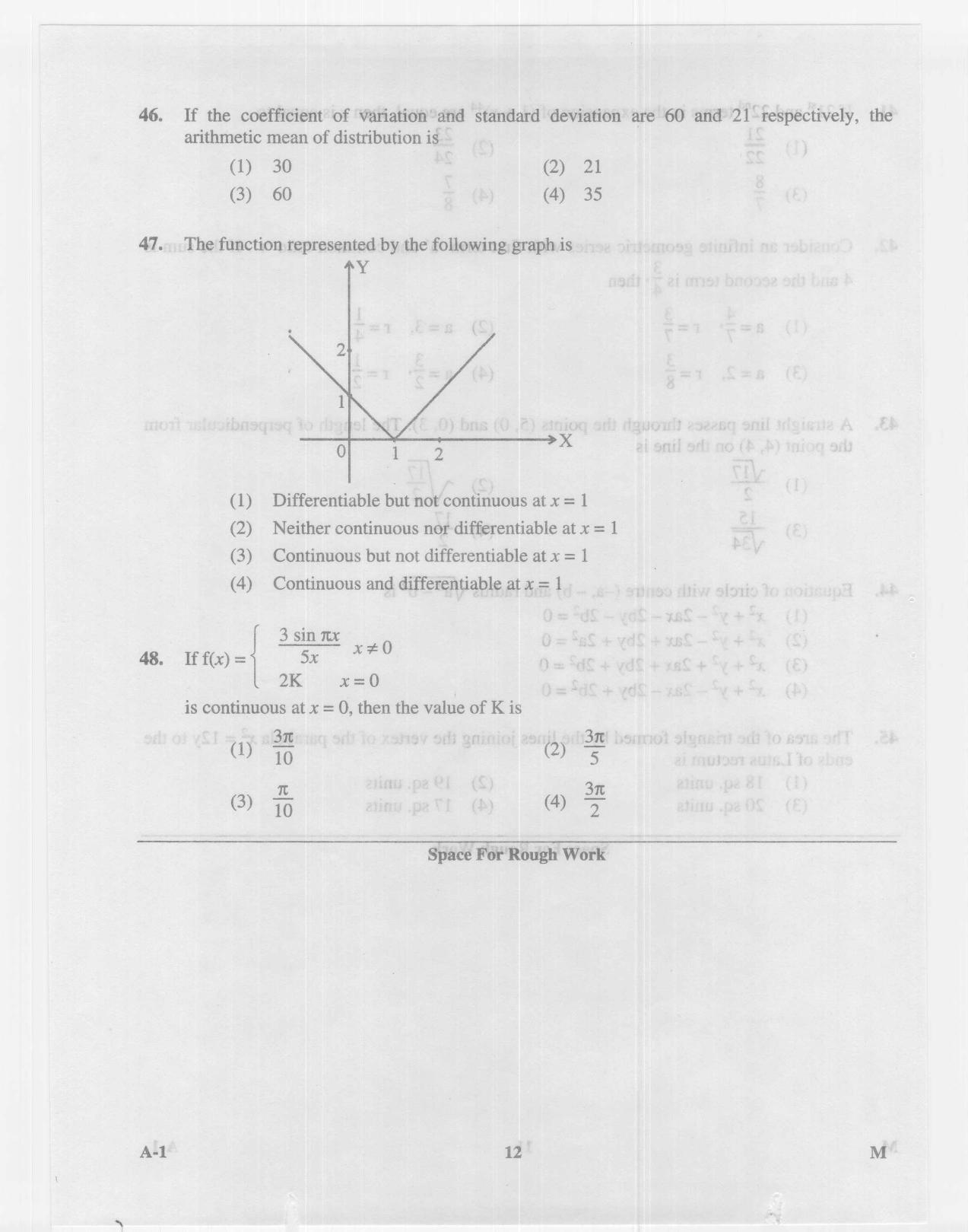 KCET Mathematics 2014 Question Papers - Page 12