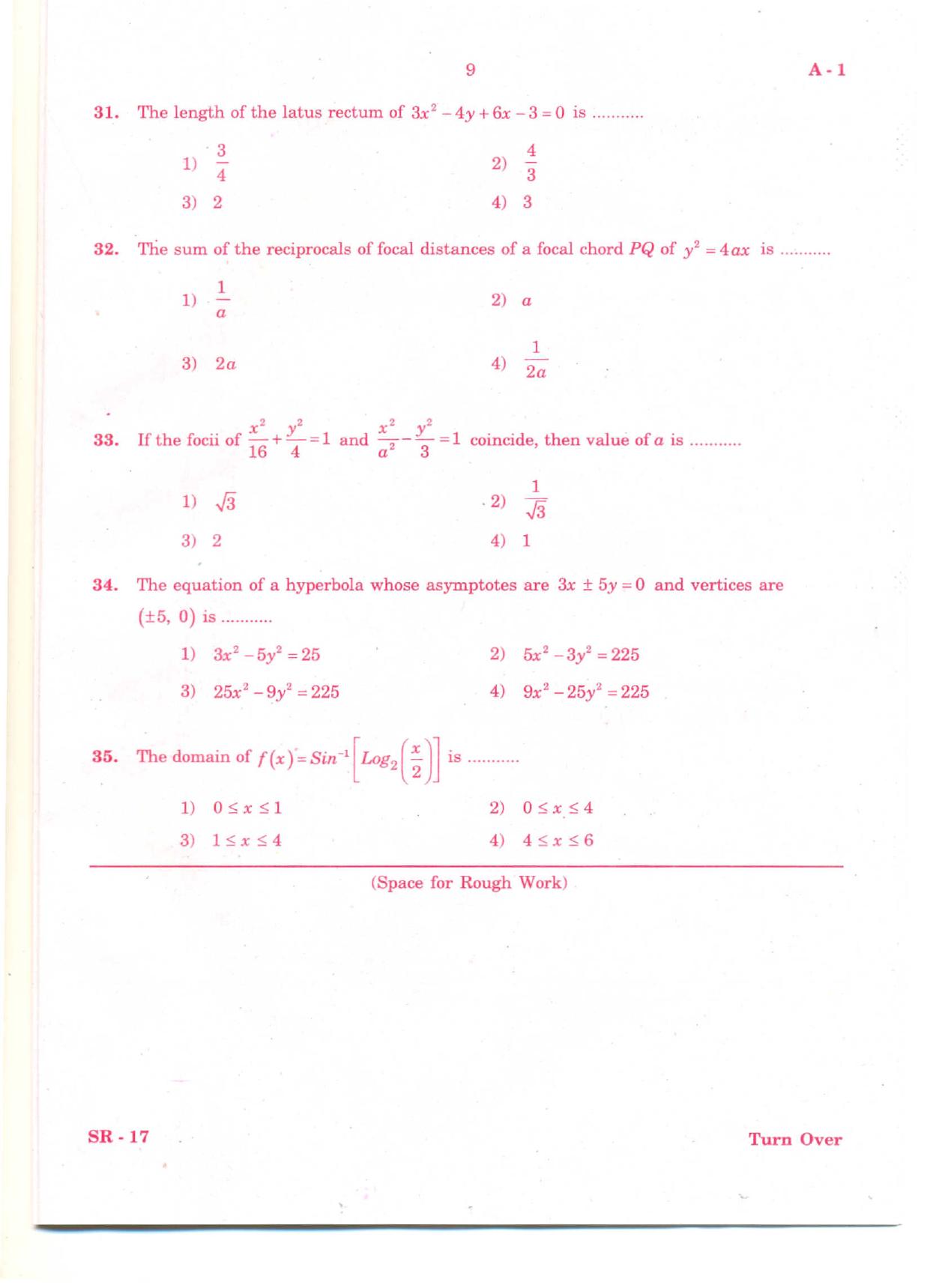 KCET Mathematics 2011 Question Papers - Page 8
