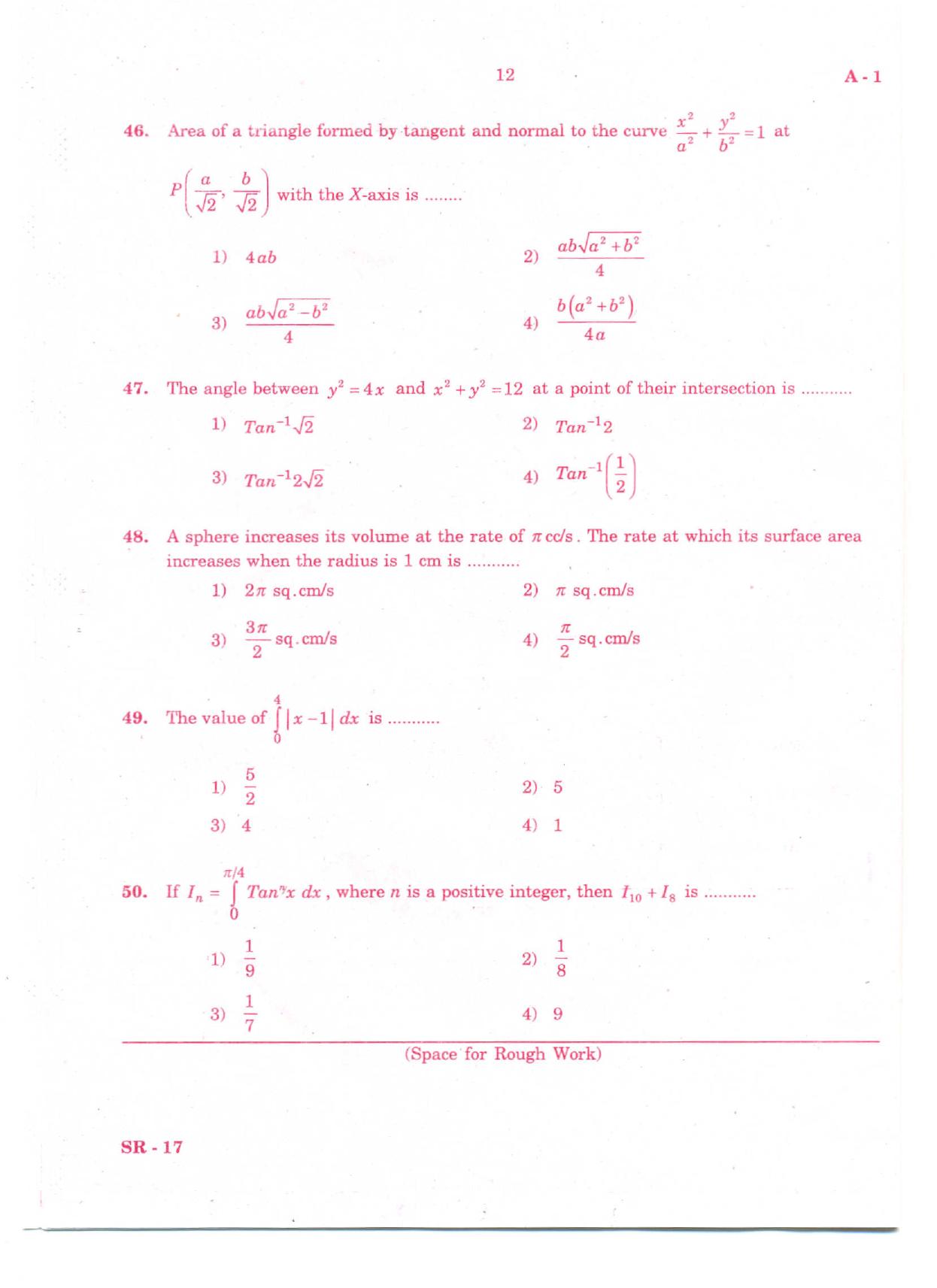 KCET Mathematics 2011 Question Papers - Page 11