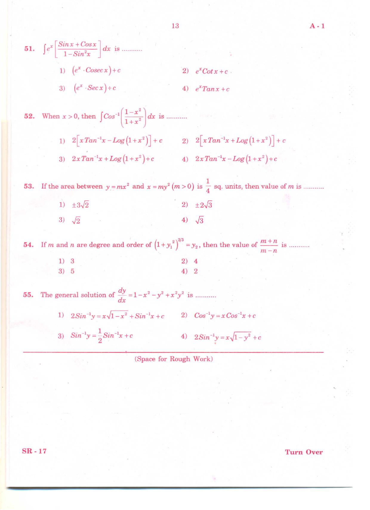 KCET Mathematics 2011 Question Papers - Page 12