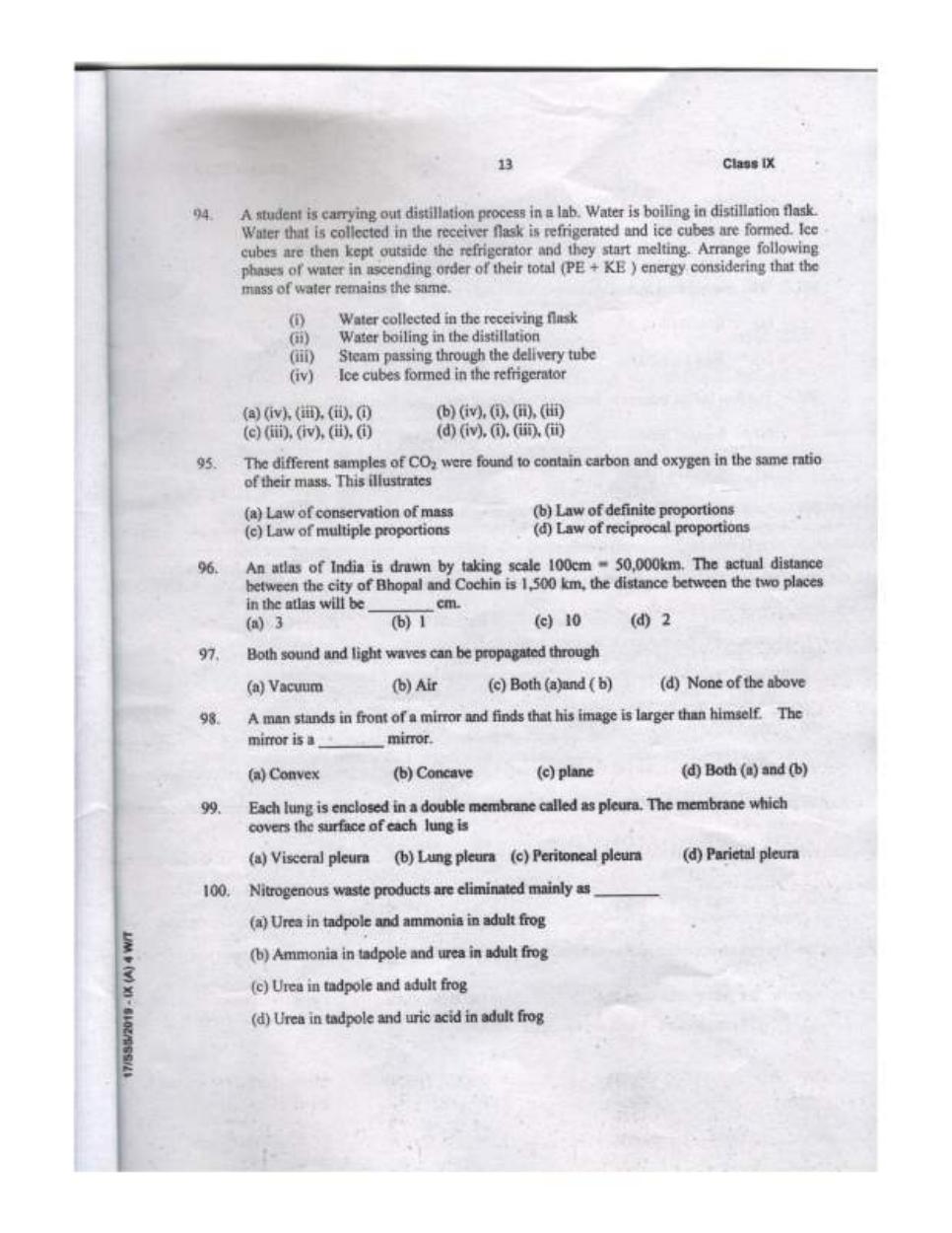 Sainik School Class 9 Question Paper 2020 in English - Page 13