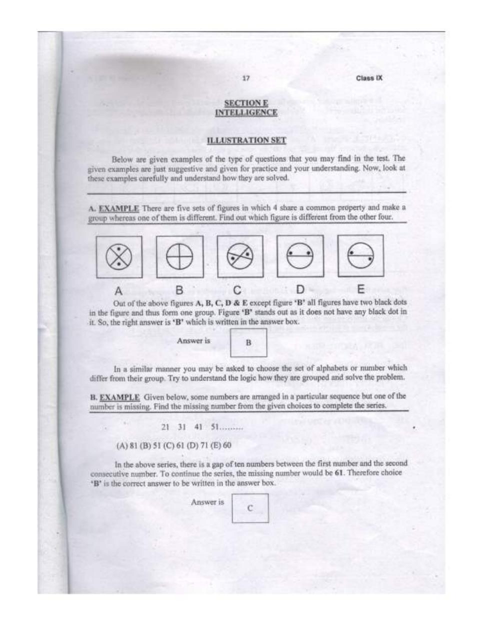 Sainik School Class 9 Question Paper 2020 in English - Page 17