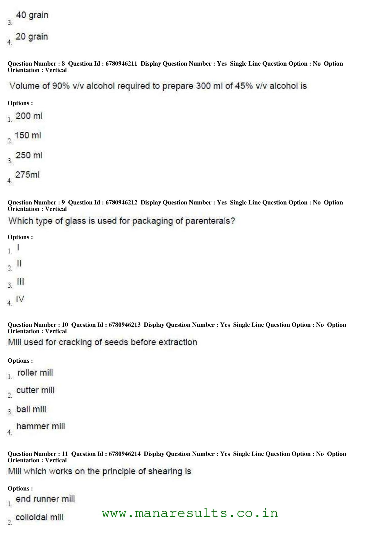 AP ECET 2017 Pharmacy Old Previous Question Papers - Page 3