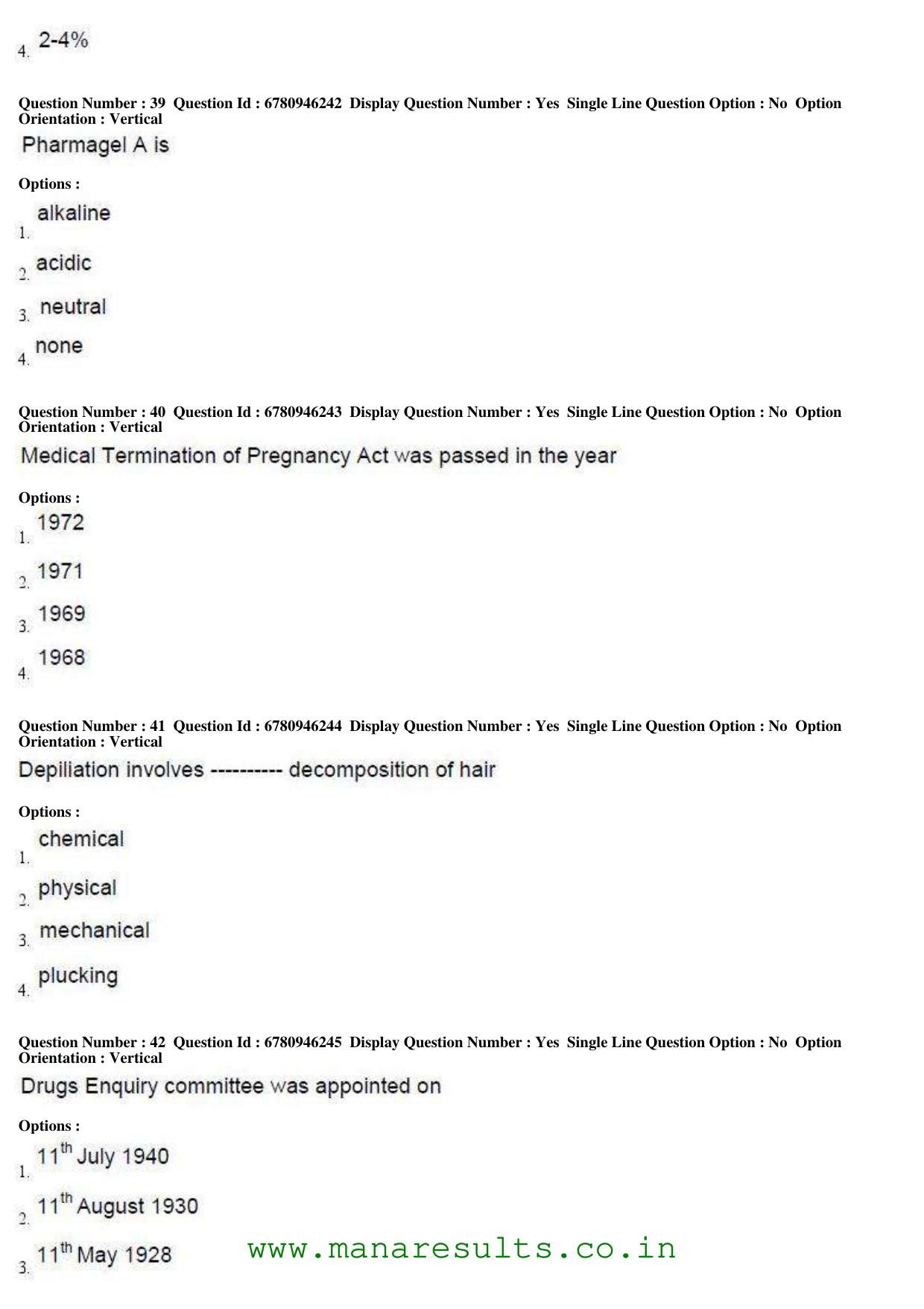 AP ECET 2017 Pharmacy Old Previous Question Papers - Page 11