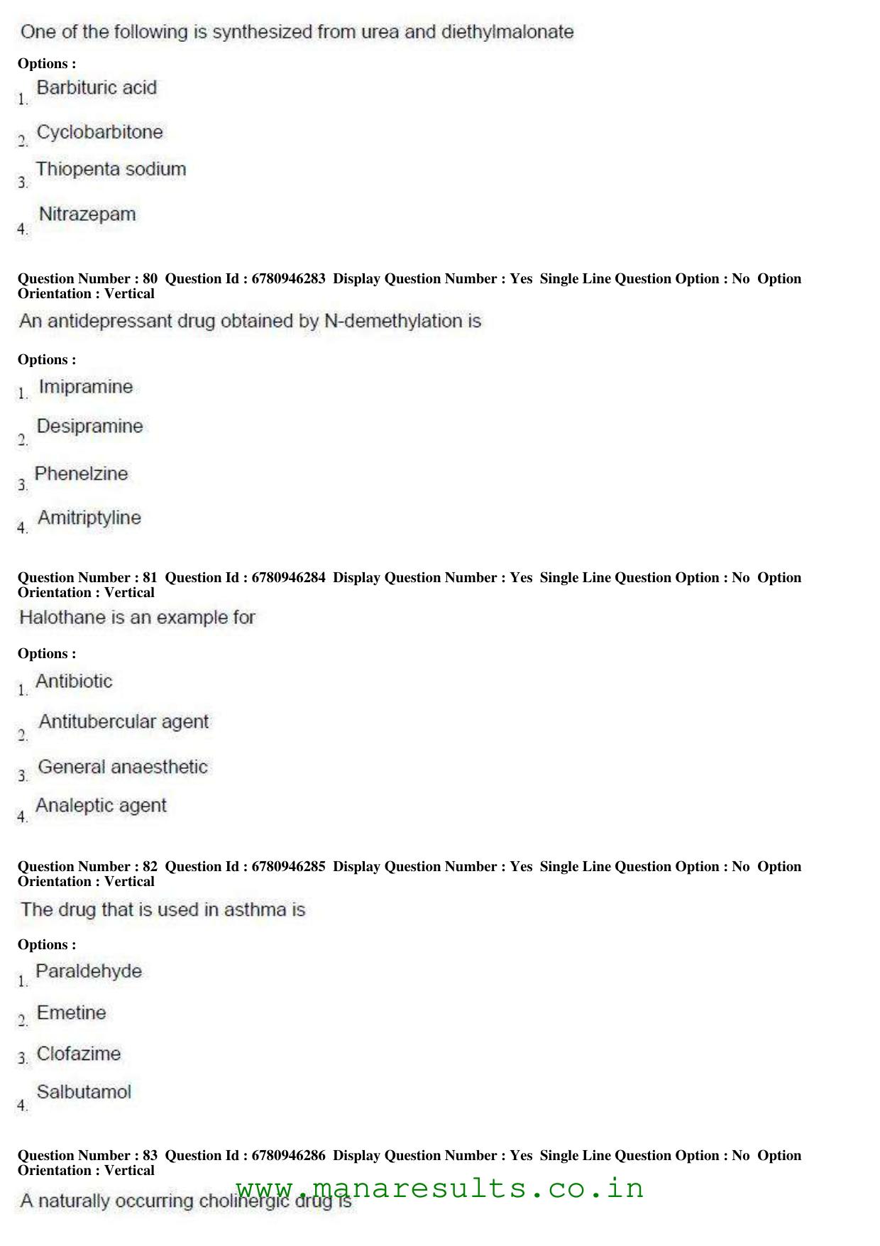 AP ECET 2017 Pharmacy Old Previous Question Papers - Page 21