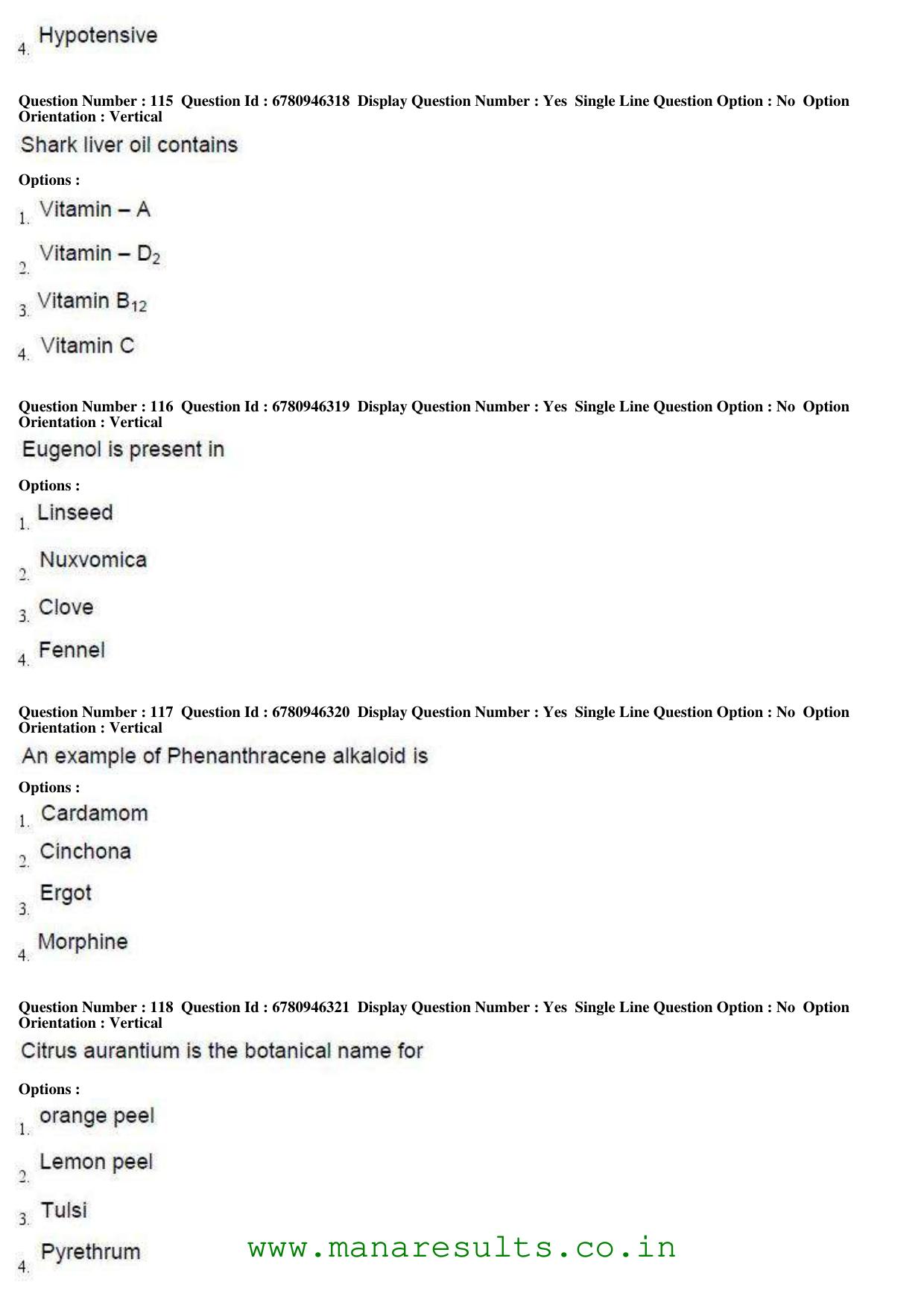 AP ECET 2017 Pharmacy Old Previous Question Papers - Page 30