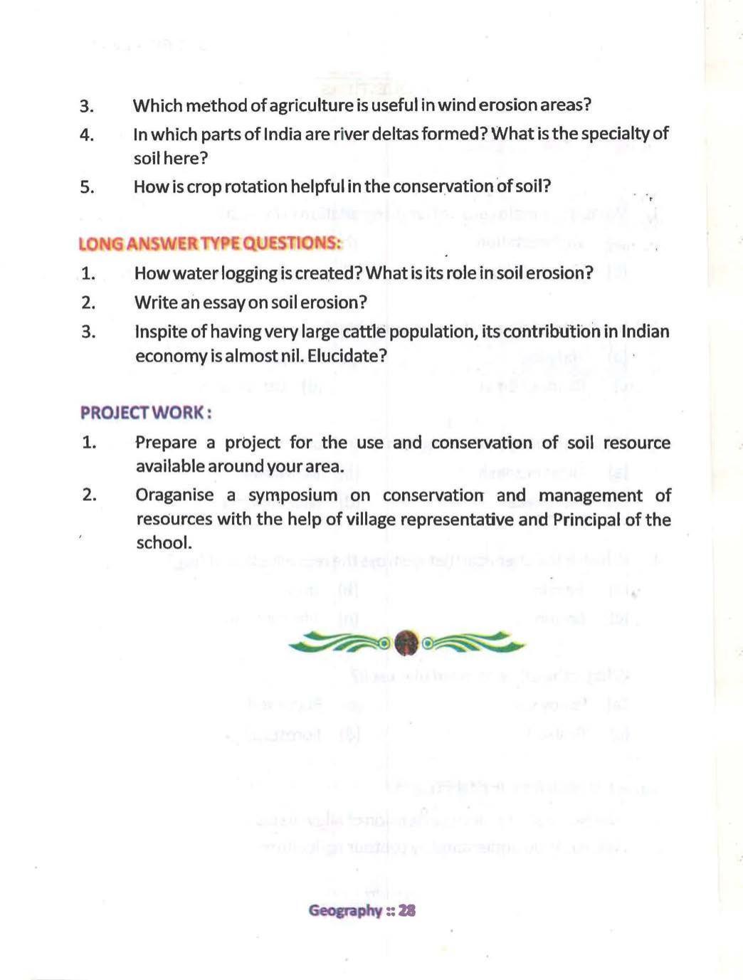 Bihar Board Class 10 Book for Geography: India Resources and Utility: Chapter-1 - Page 28