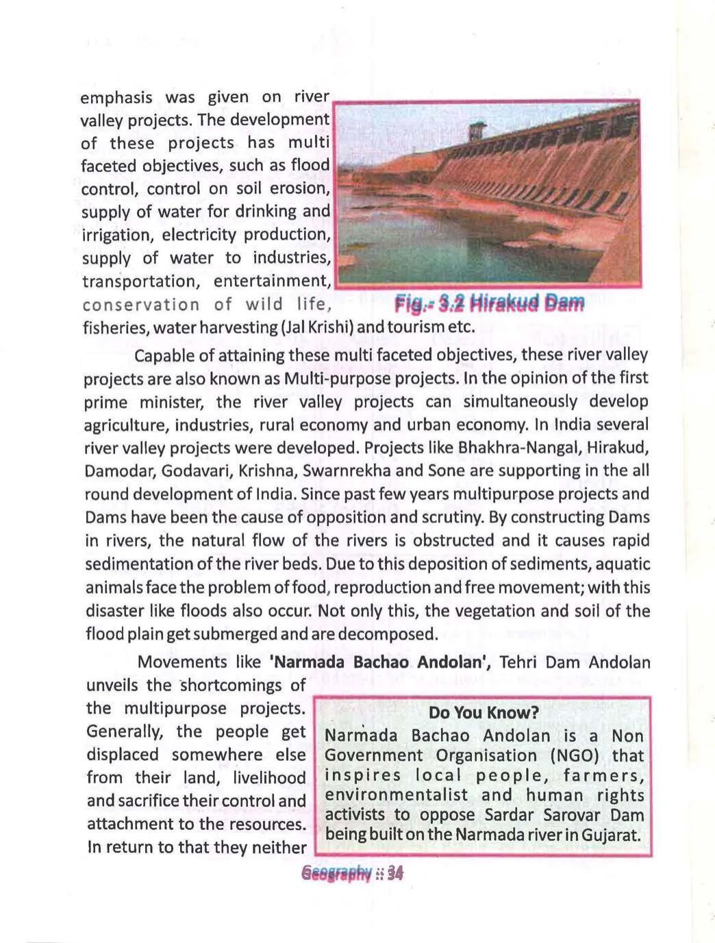 Bihar Board Class 10 Book for Geography: India Resources and Utility: Chapter-1 - Page 34
