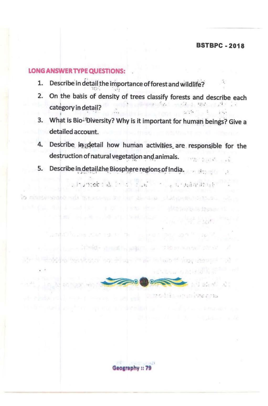 Bihar Board Class 10 Book for Geography: India Resources and Utility: Chapter-1 - Page 79