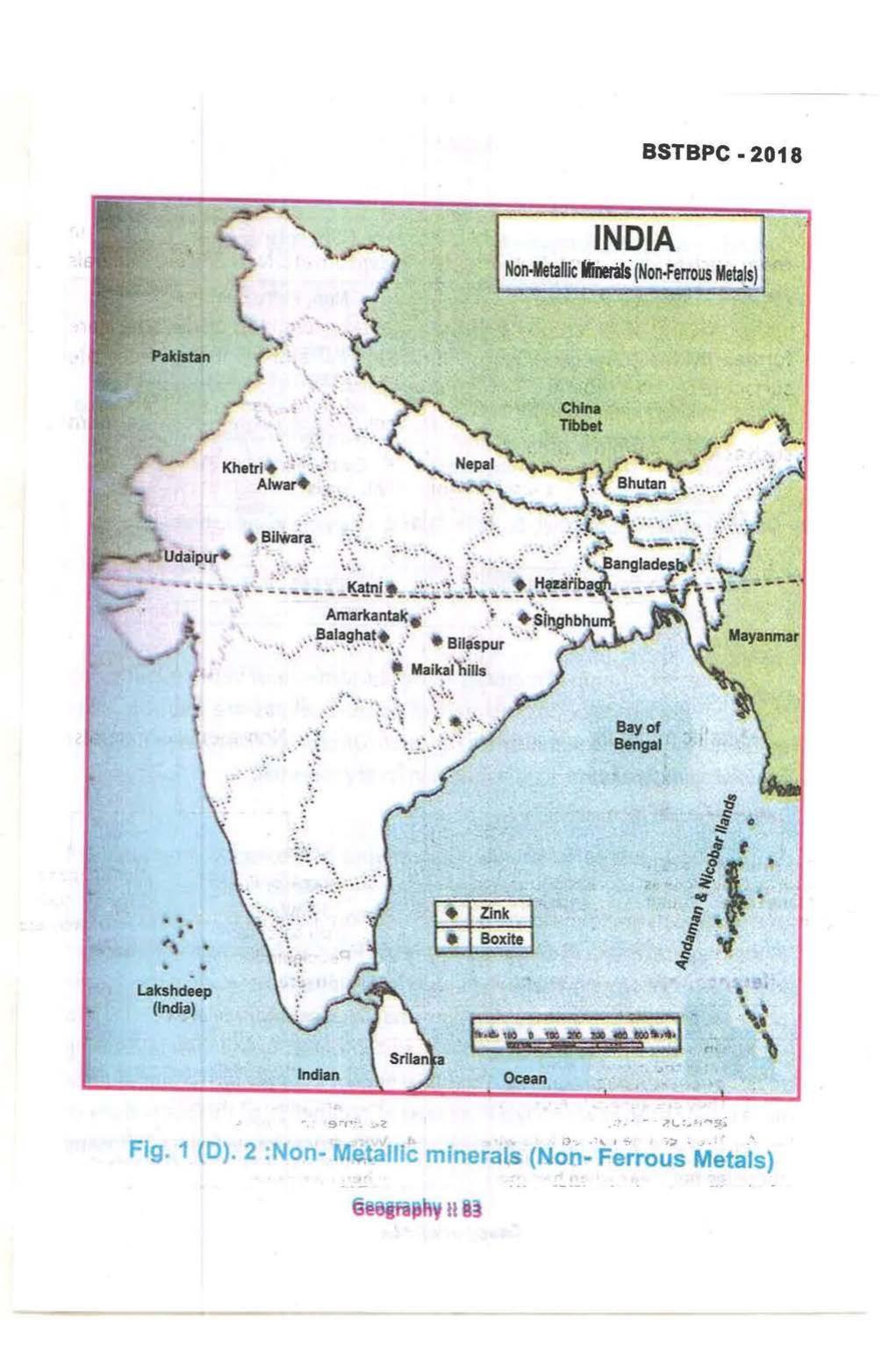 Bihar Board Class 10 Book for Geography: India Resources and Utility: Chapter-1 - Page 83
