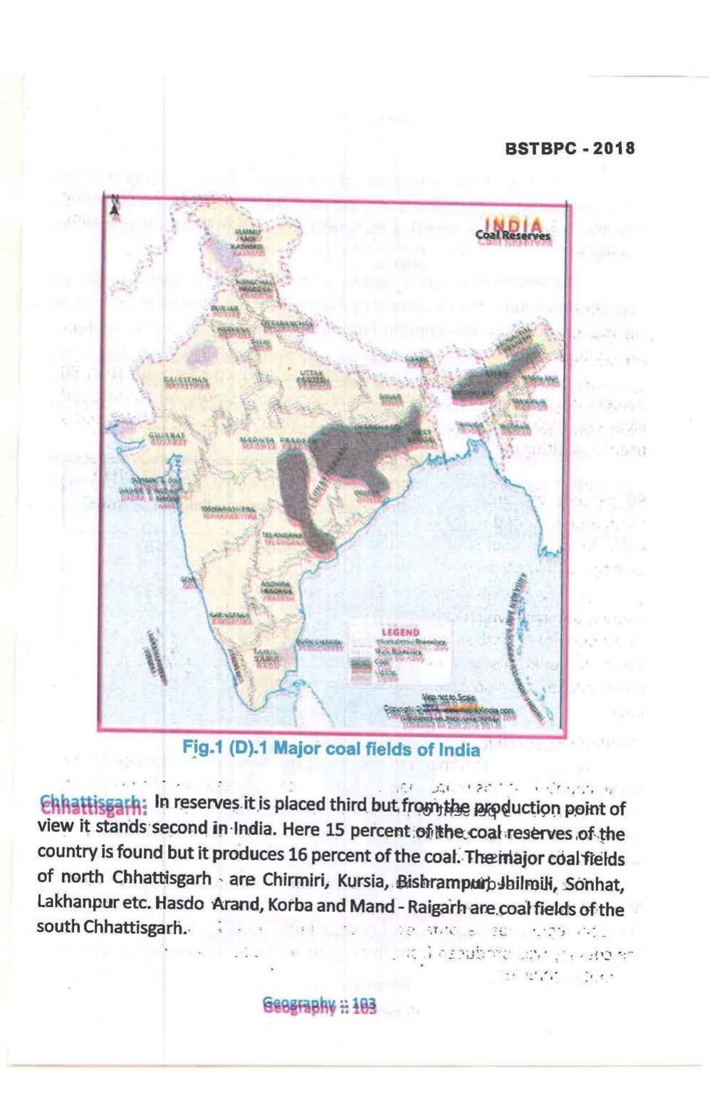 Bihar Board Class 10 Book for Geography: India Resources and Utility: Chapter-1 - Page 103