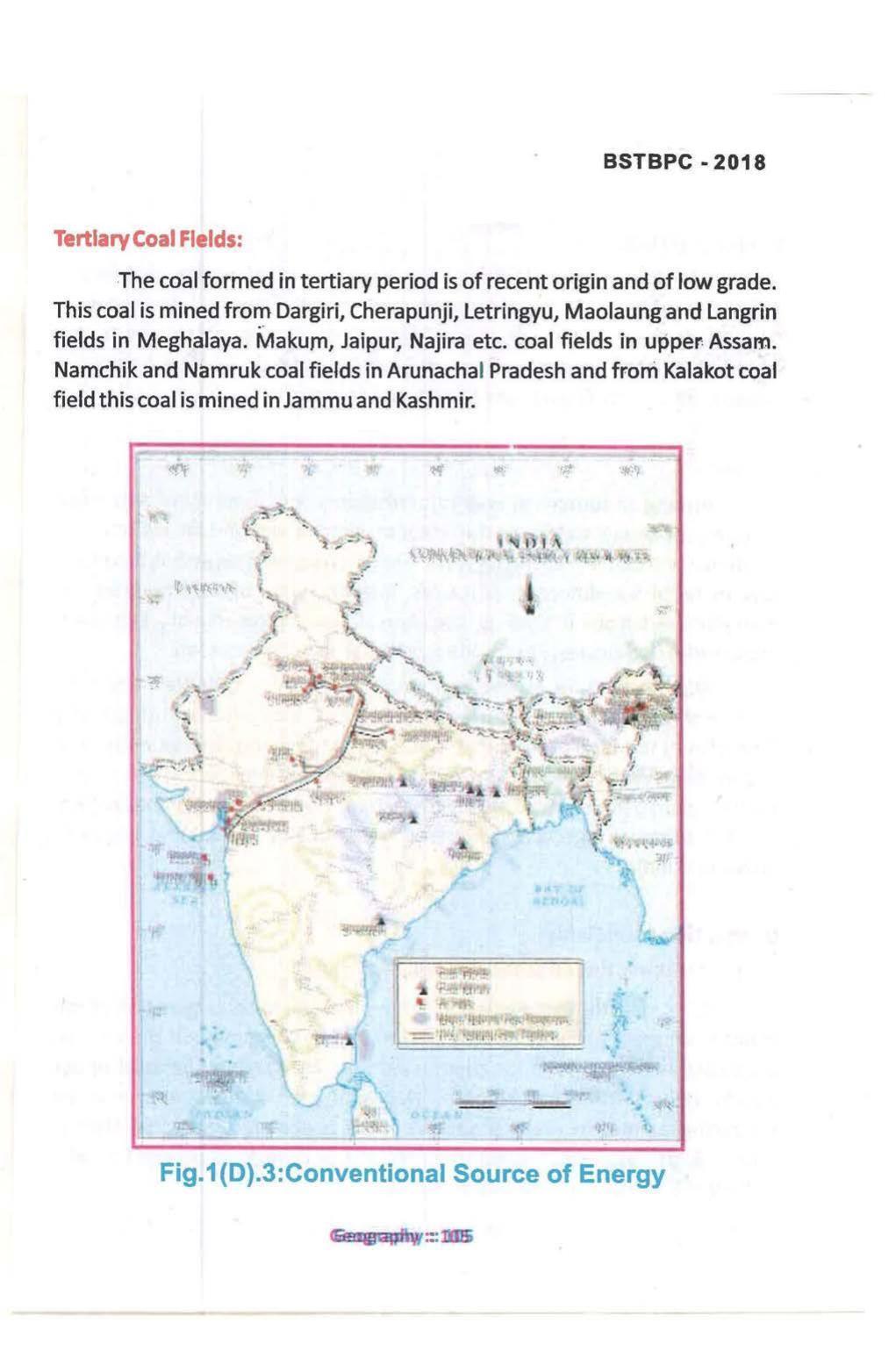 Bihar Board Class 10 Book for Geography: India Resources and Utility: Chapter-1 - Page 105