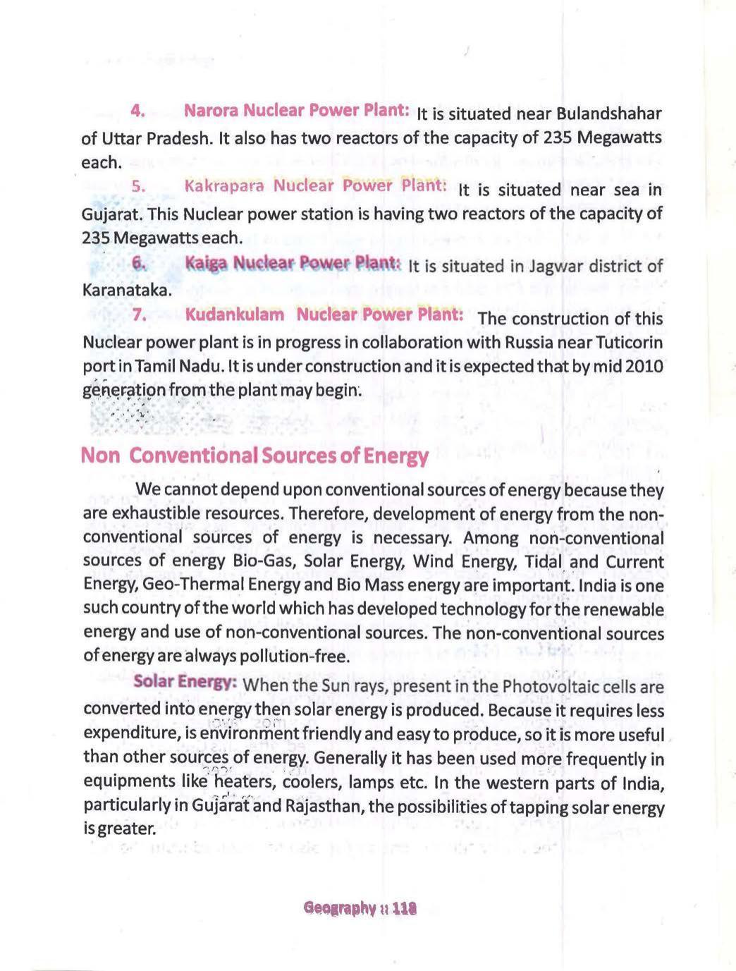 Bihar Board Class 10 Book for Geography: India Resources and Utility: Chapter-1 - Page 118