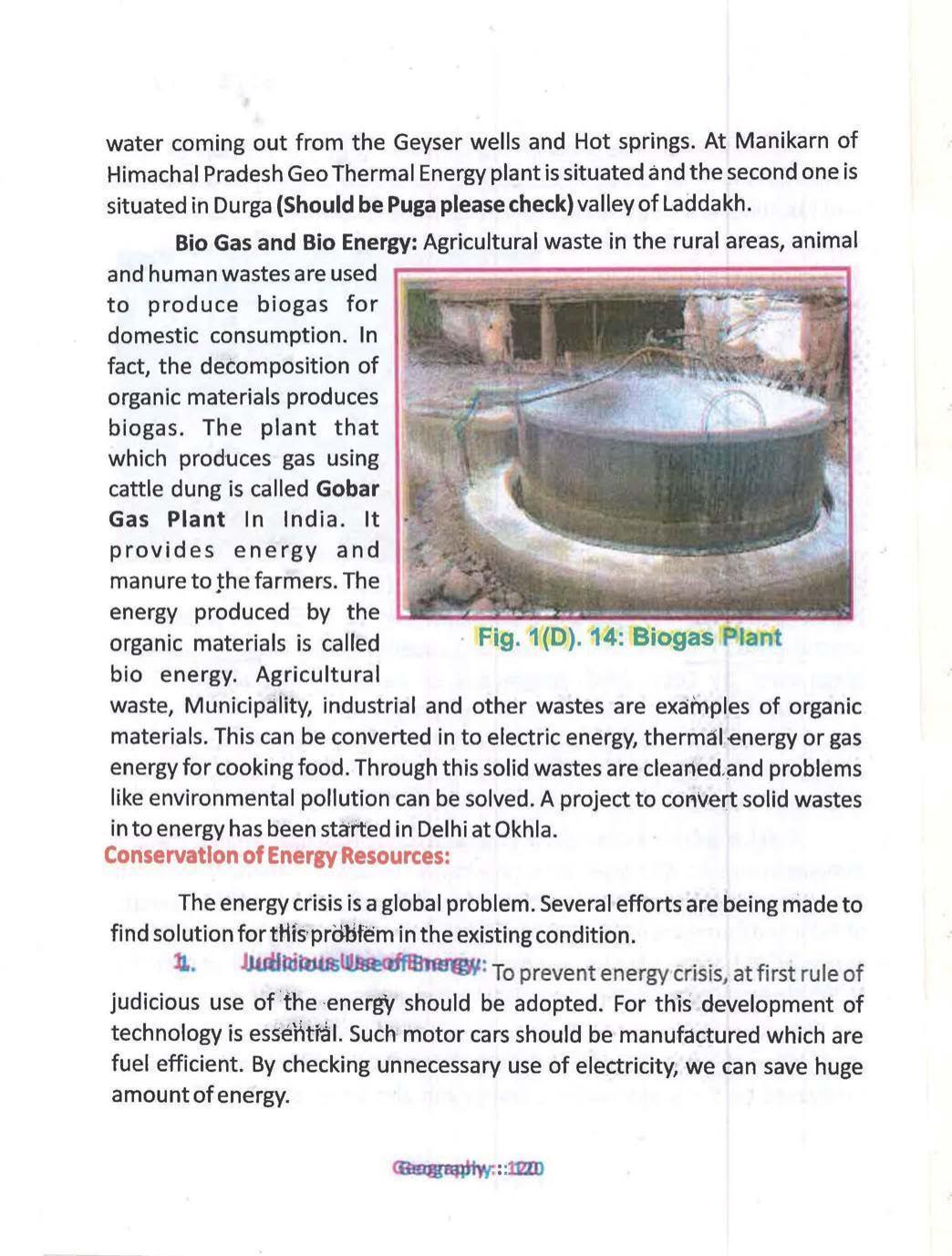 Bihar Board Class 10 Book for Geography: India Resources and Utility: Chapter-1 - Page 120