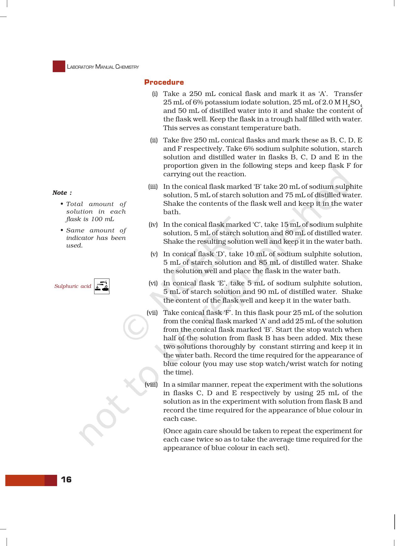 NCERT Laboratory Manuals for Class XII Chemistry - Unit 2 (Chemical Kinetics) - Page 9