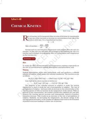 NCERT Laboratory Manuals for Class XII Chemistry - Unit 2 (Chemical Kinetics)