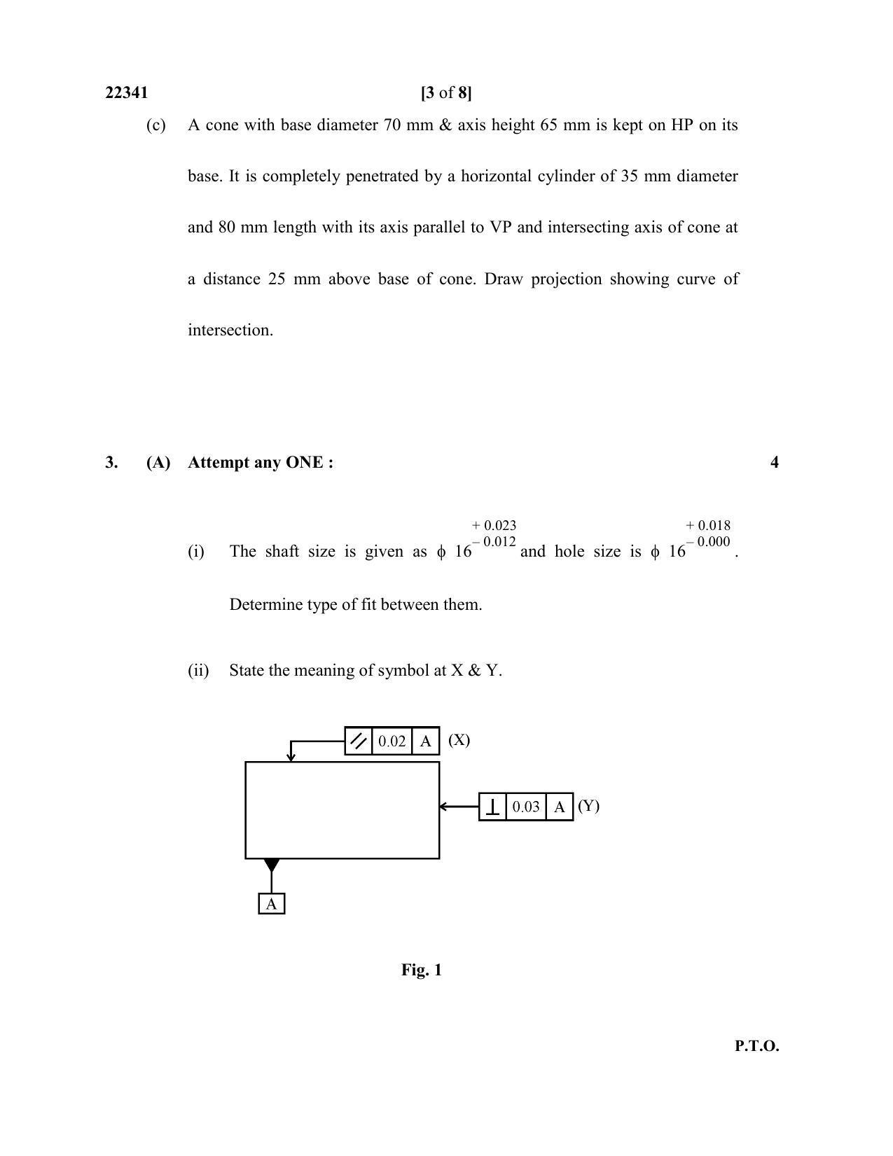 MSBTE Question Paper - 2019 - Engineering Metrology - Page 3