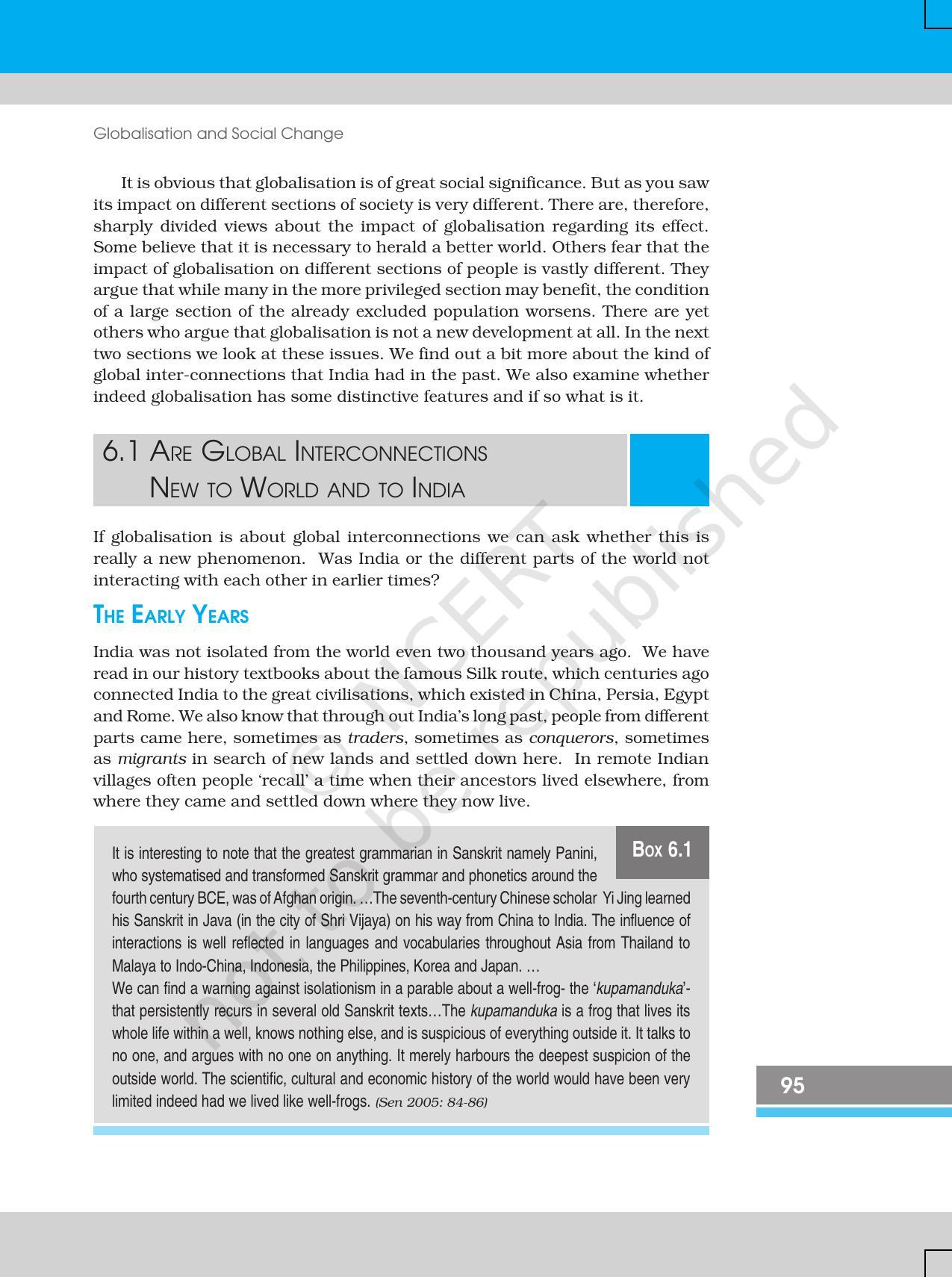 NCERT Book for Class 12 Sociology (Social Change and Development in India) Chapter 6 Globalisation and Social Change - Page 5