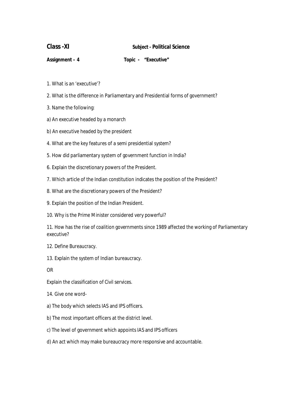 CBSE Worksheets for Class 11 Physics Assignment 18 - Page 1