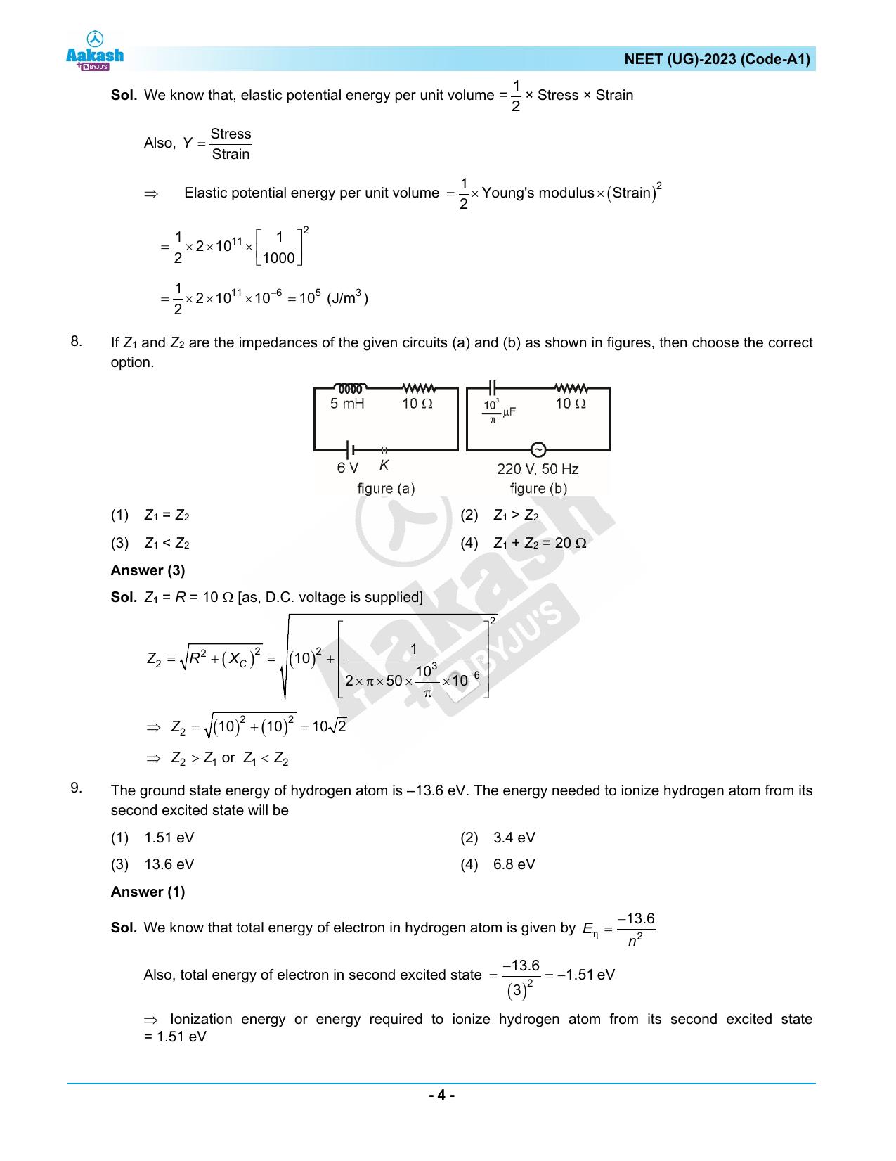 NEET 2023 Question Paper A1 - Page 4
