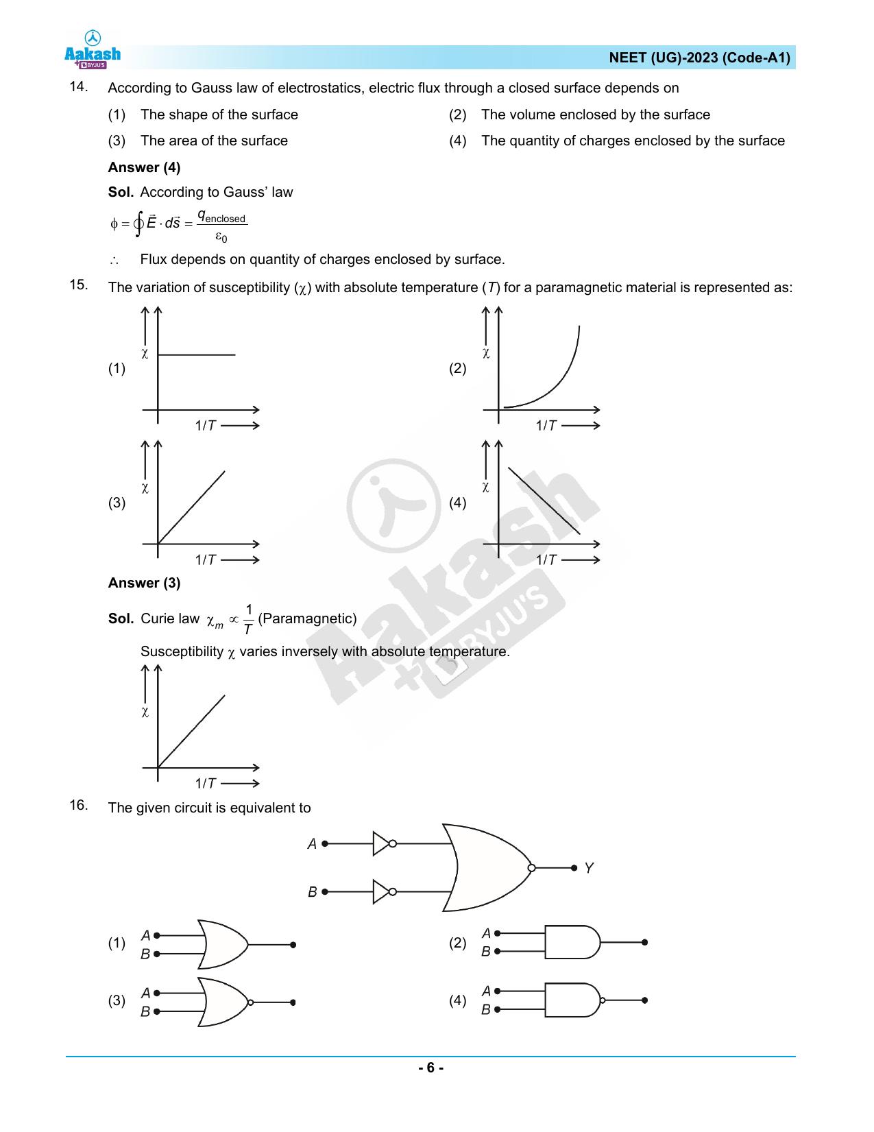 NEET 2023 Question Paper A1 - Page 6
