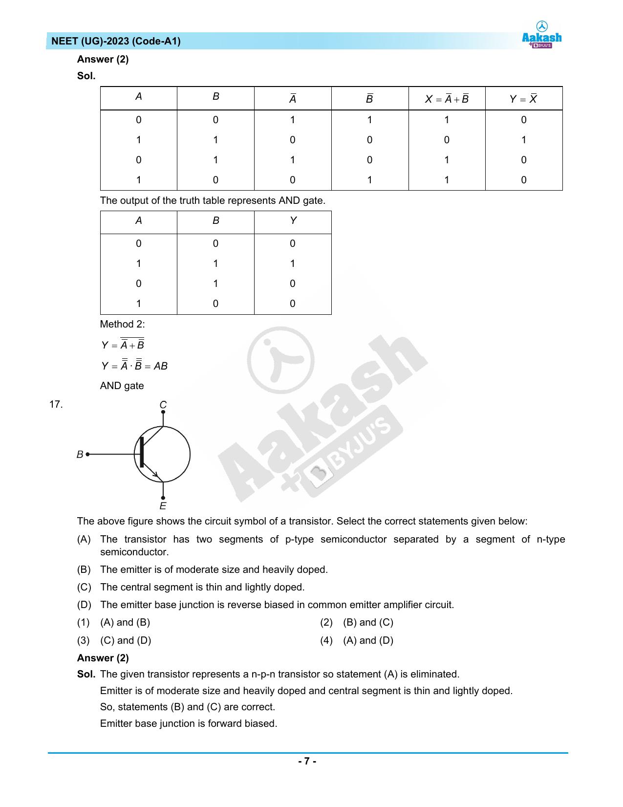 NEET 2023 Question Paper A1 - Page 7