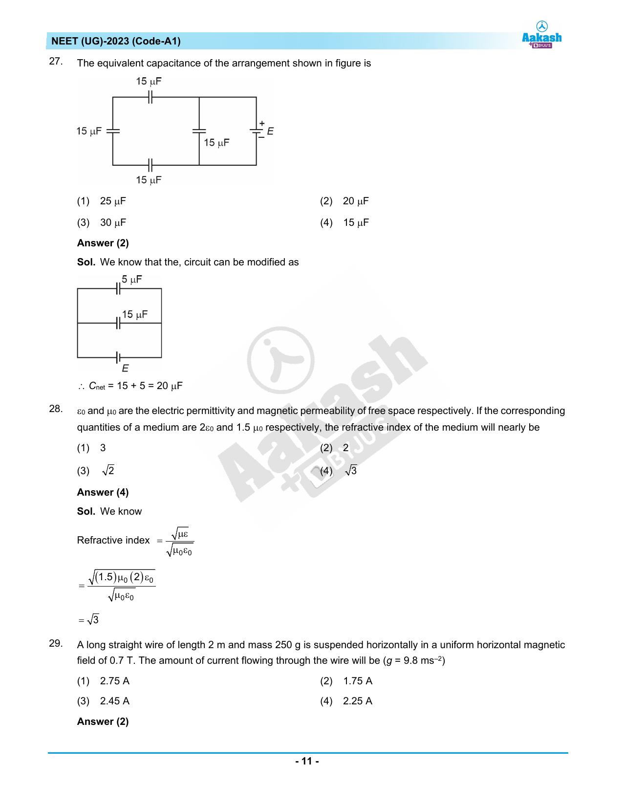 NEET 2023 Question Paper A1 - Page 11