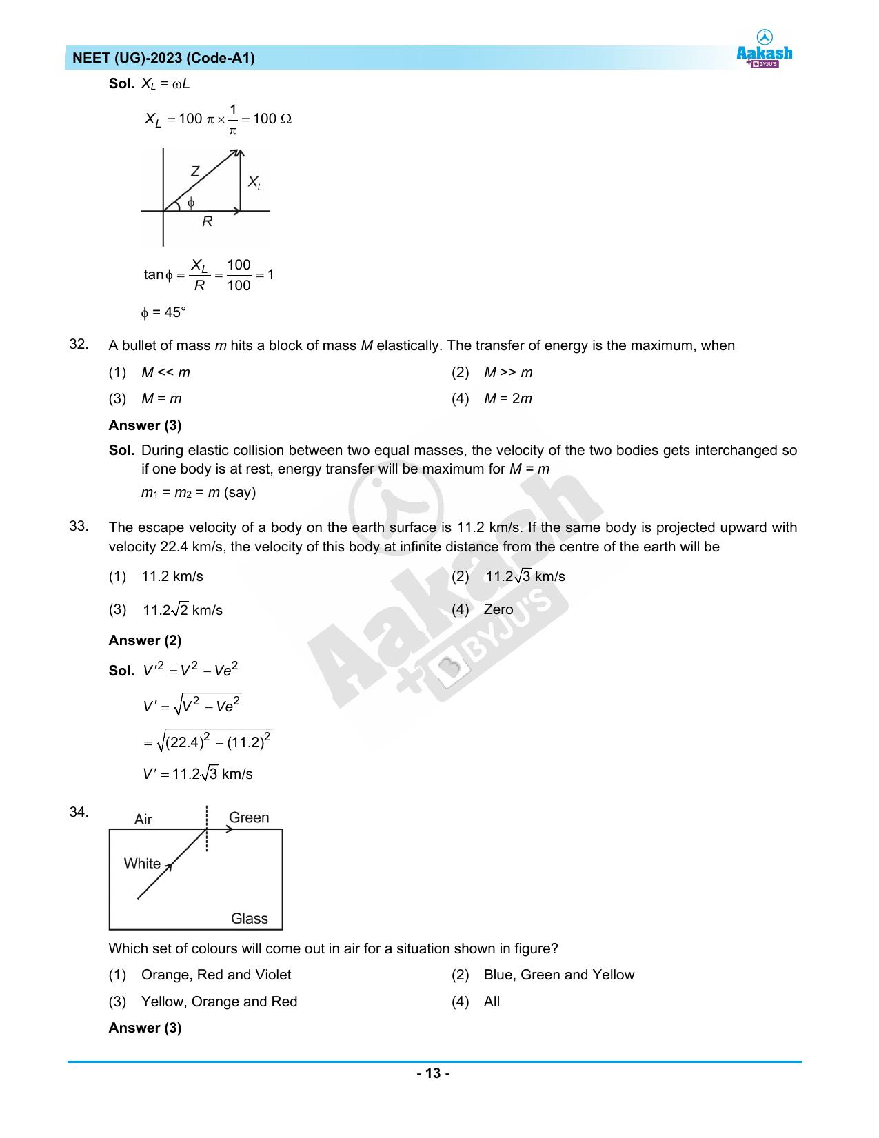 NEET 2023 Question Paper A1 - Page 13