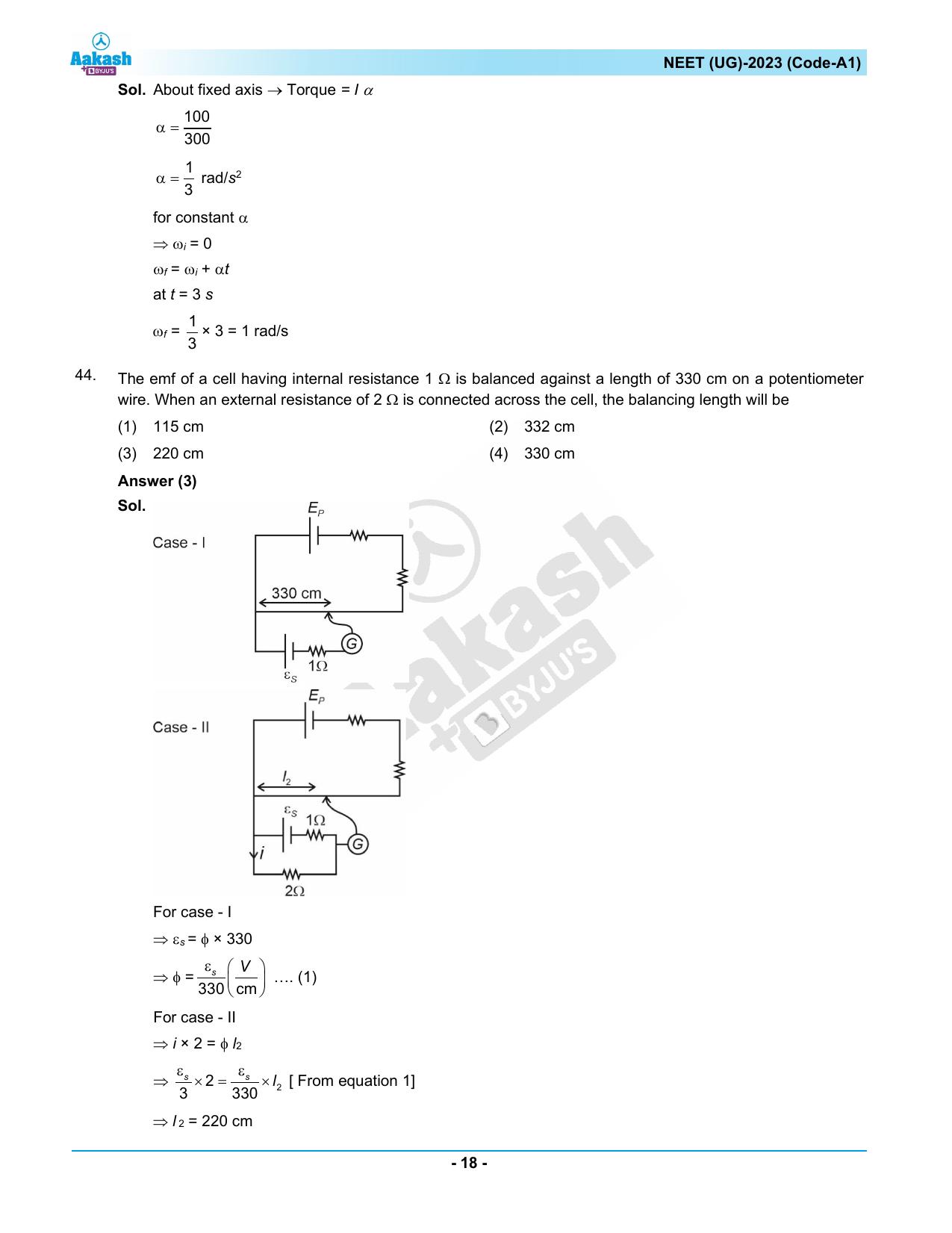 NEET 2023 Question Paper A1 - Page 18