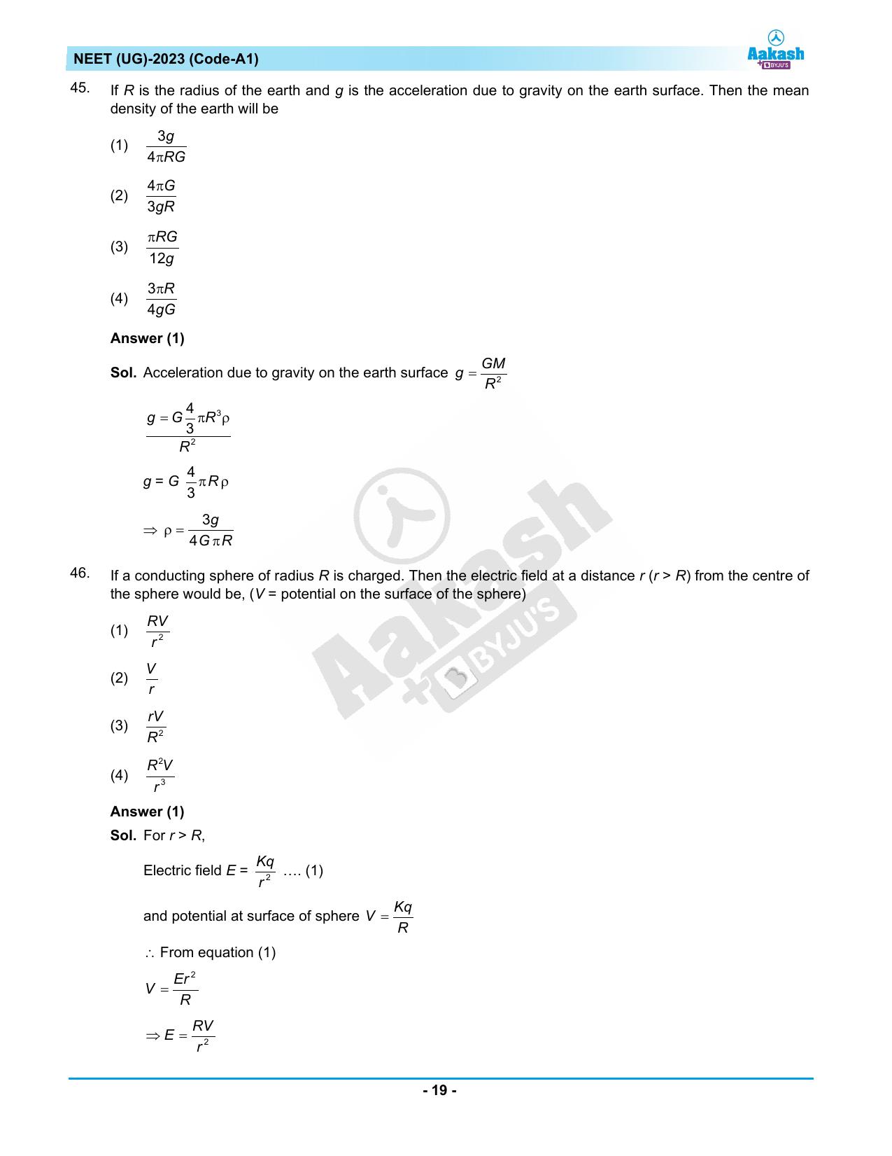 NEET 2023 Question Paper A1 - Page 19