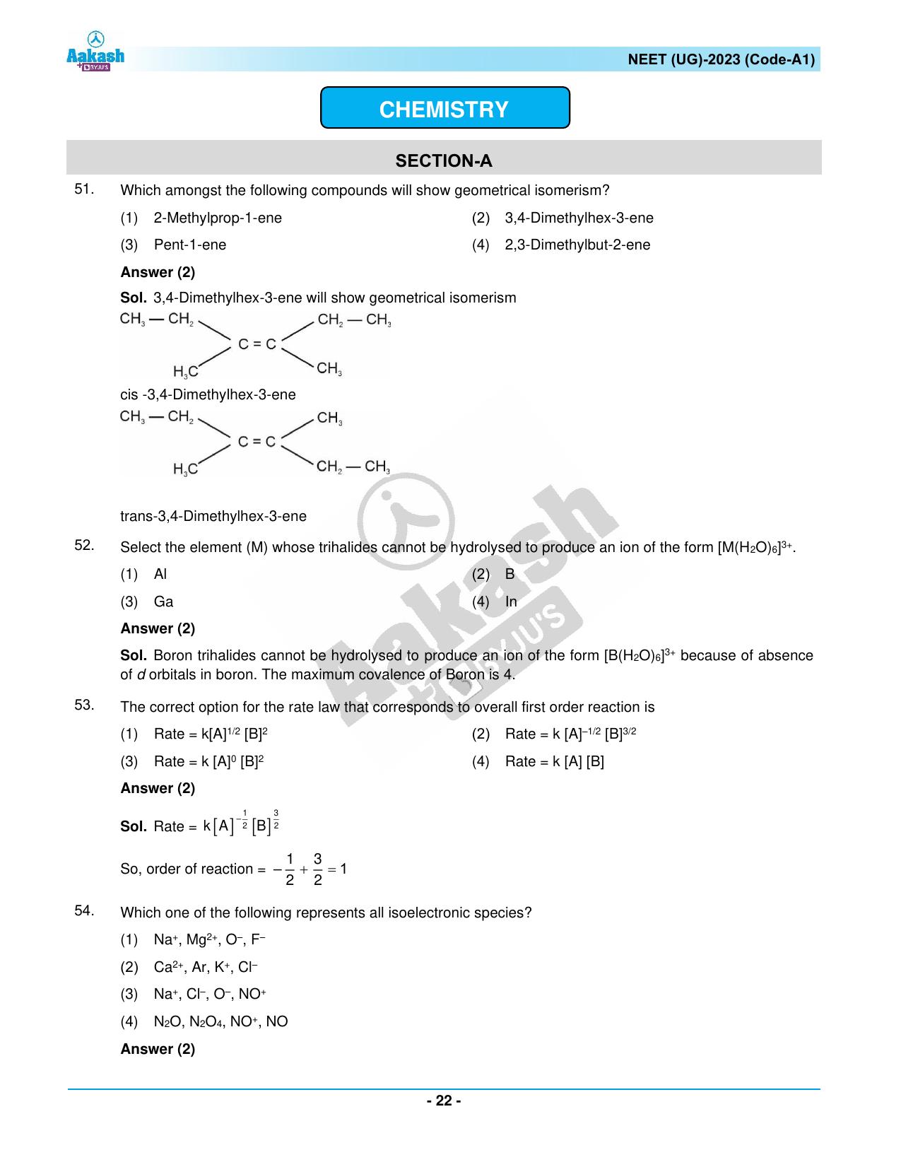 NEET 2023 Question Paper A1 - Page 22