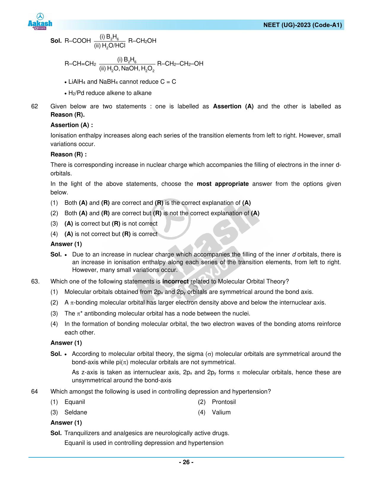 NEET 2023 Question Paper A1 - Page 26