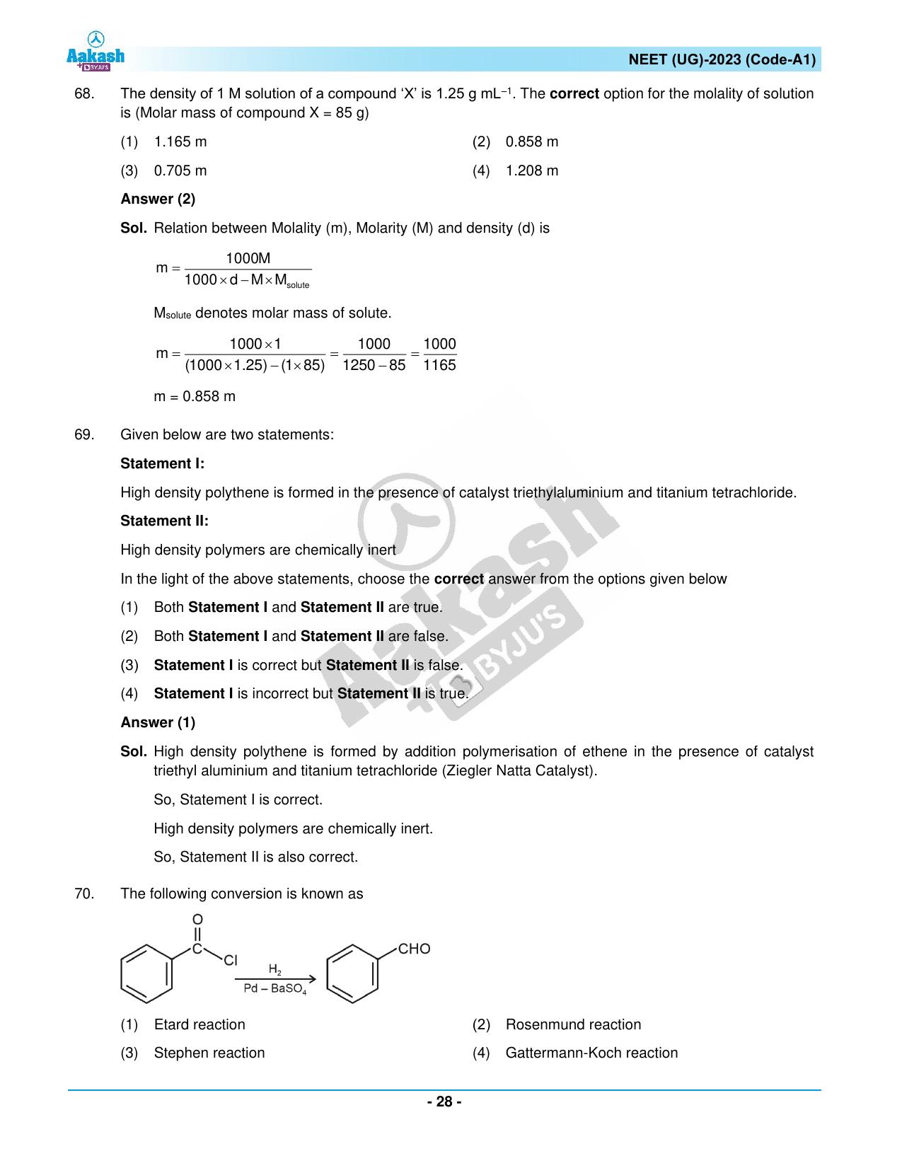 NEET 2023 Question Paper A1 - Page 28