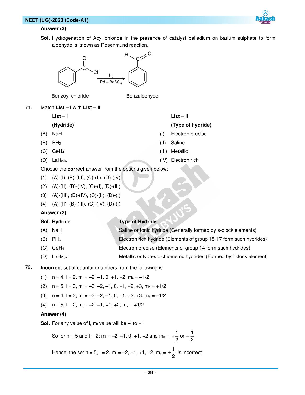 NEET 2023 Question Paper A1 - Page 29