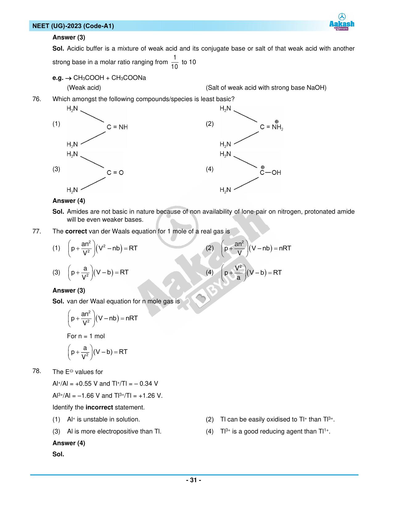 NEET 2023 Question Paper A1 - Page 31
